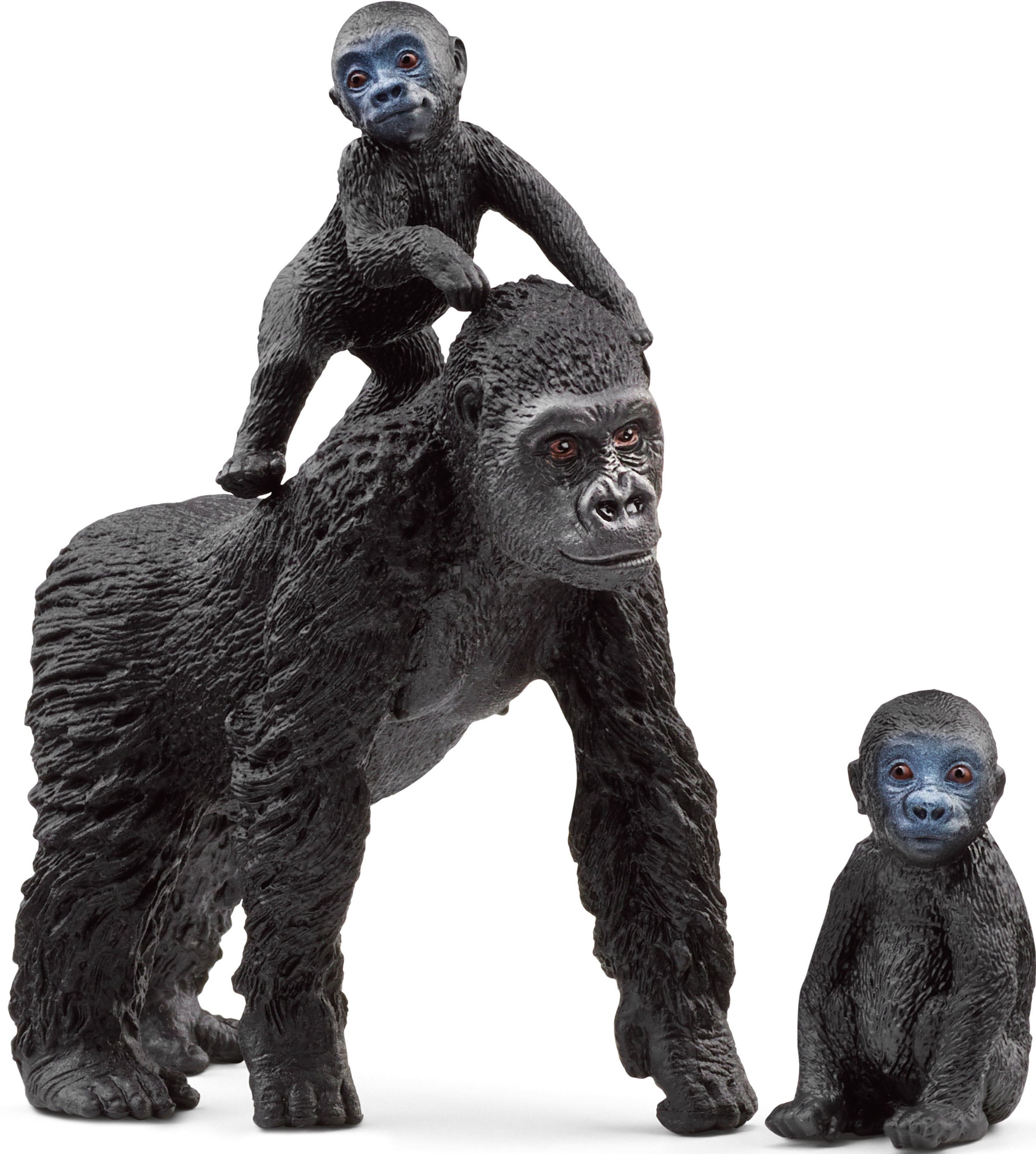 Spielfigur »WILD LIFE, Flachland Gorilla Familie (42601)«, (Set, 3 tlg.)