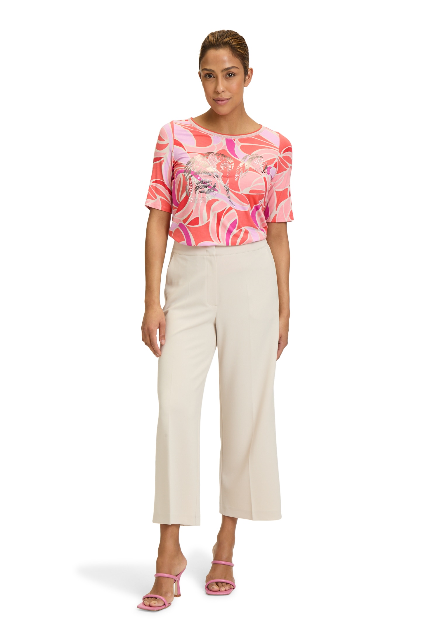 Betty Barclay T-Shirt »Printshirt mit Schmucksteinen«
