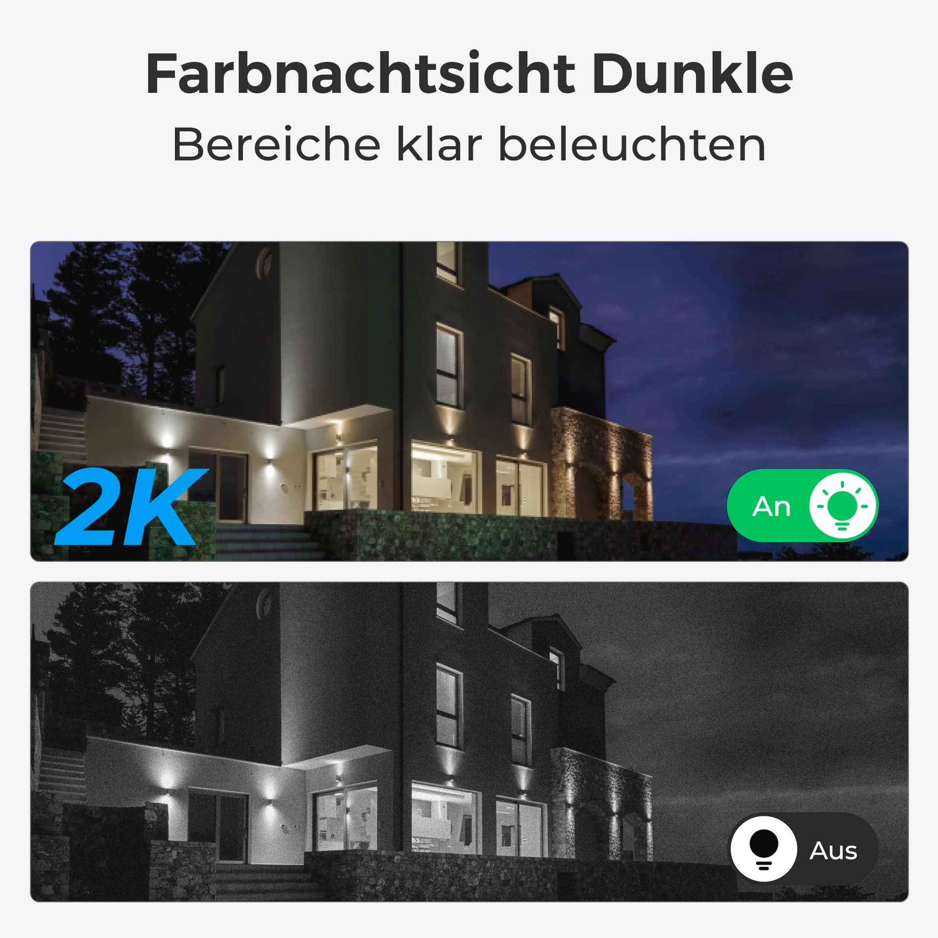 Reolink Überwachungskamera »Lumus Series E430 WiFi-Outdoor«, Außenbereich-Innenbereich, (Set, 2x E430)