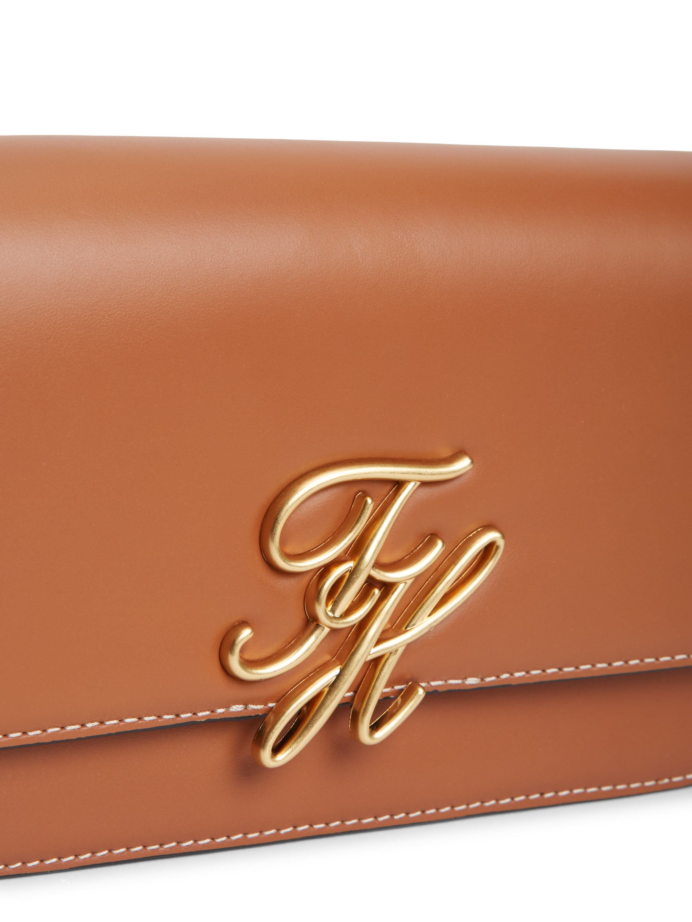 Tommy Hilfiger Umhängetasche »TH SCRIPT FLAP CROSSOVER« Schultertasche, Handtasche, Mulitfach, Clutch mit Logo