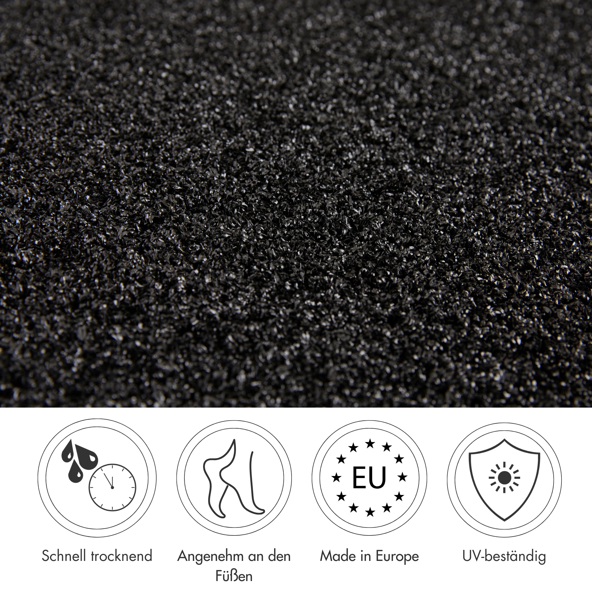 Andiamo Kunstrasen »Lanzarote, Made in Belgium«, rechteckig, 7 mm Höhe, luxuriös, für Balkon & Terrasse, Rasenteppich, wasserdurchlässig