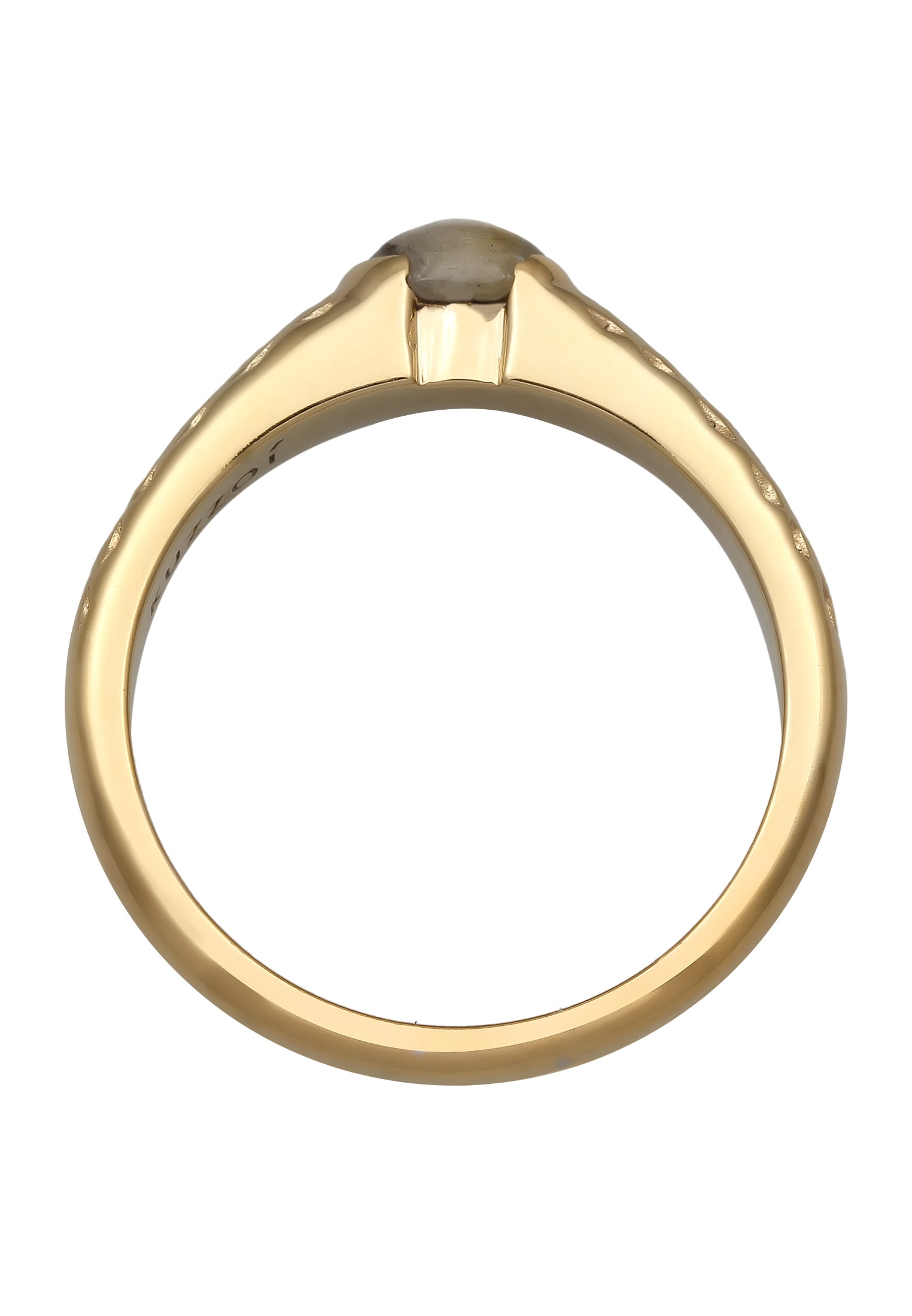 Kuzzoi Silberring »Ring Herren Bandring Labradorite Vintage 925 Silber«