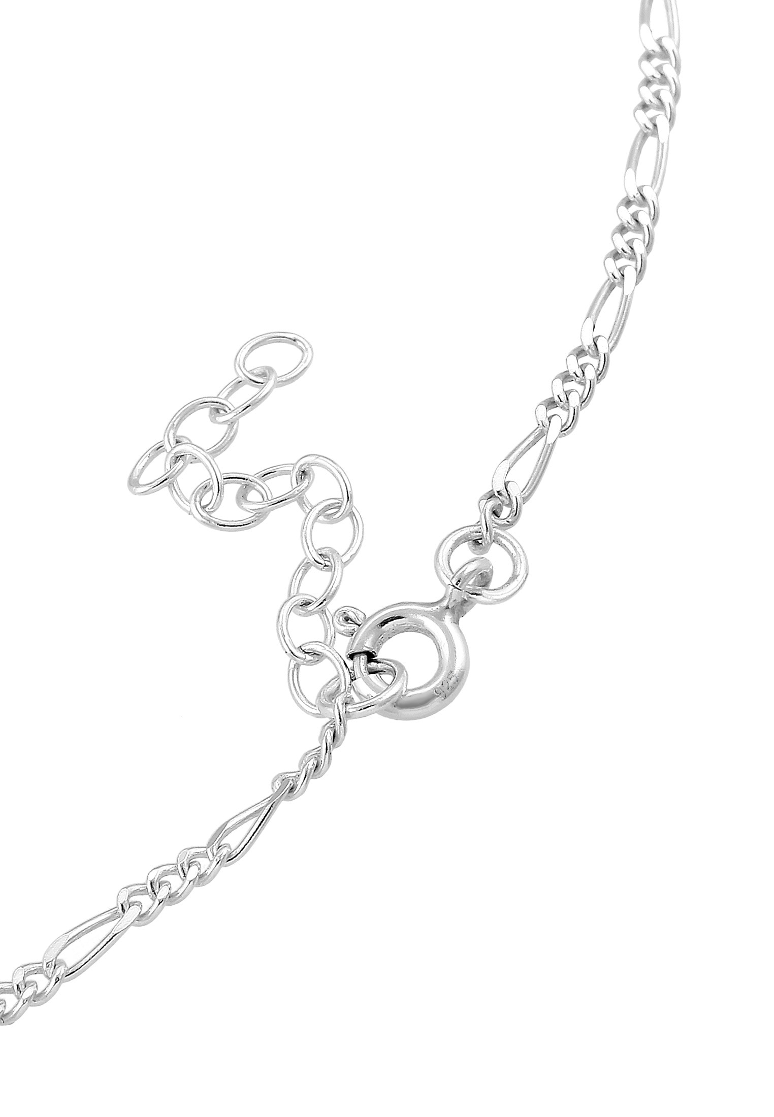 Elli Fußkette »Fußschmuck Figaro Fußkettchen Basic 925 Silber«