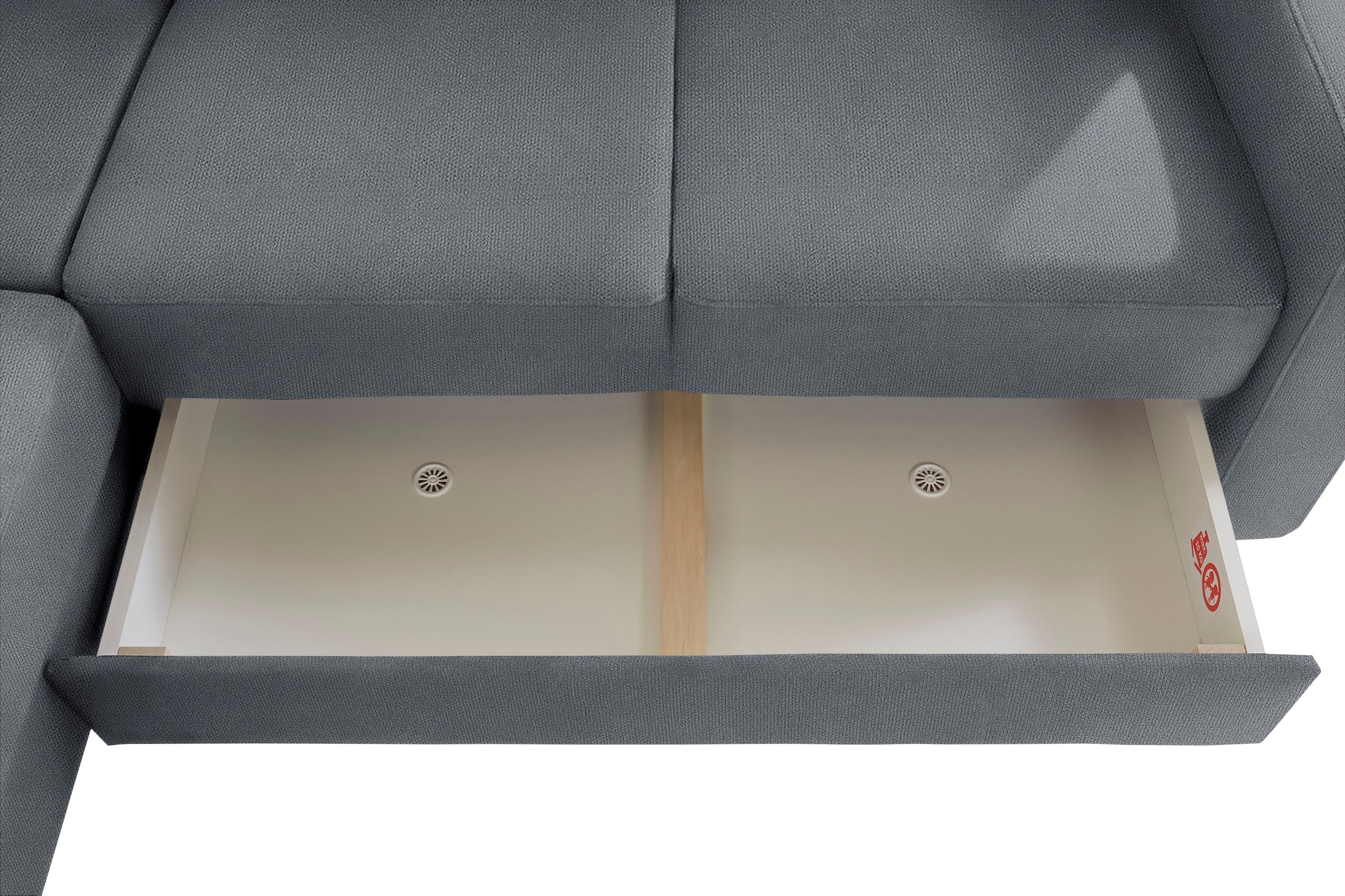 sit&more Ecksofa »Bologna L-Form«, Kopfteilverstellung, wahlweise mit Bettfunktion und Schubkasten