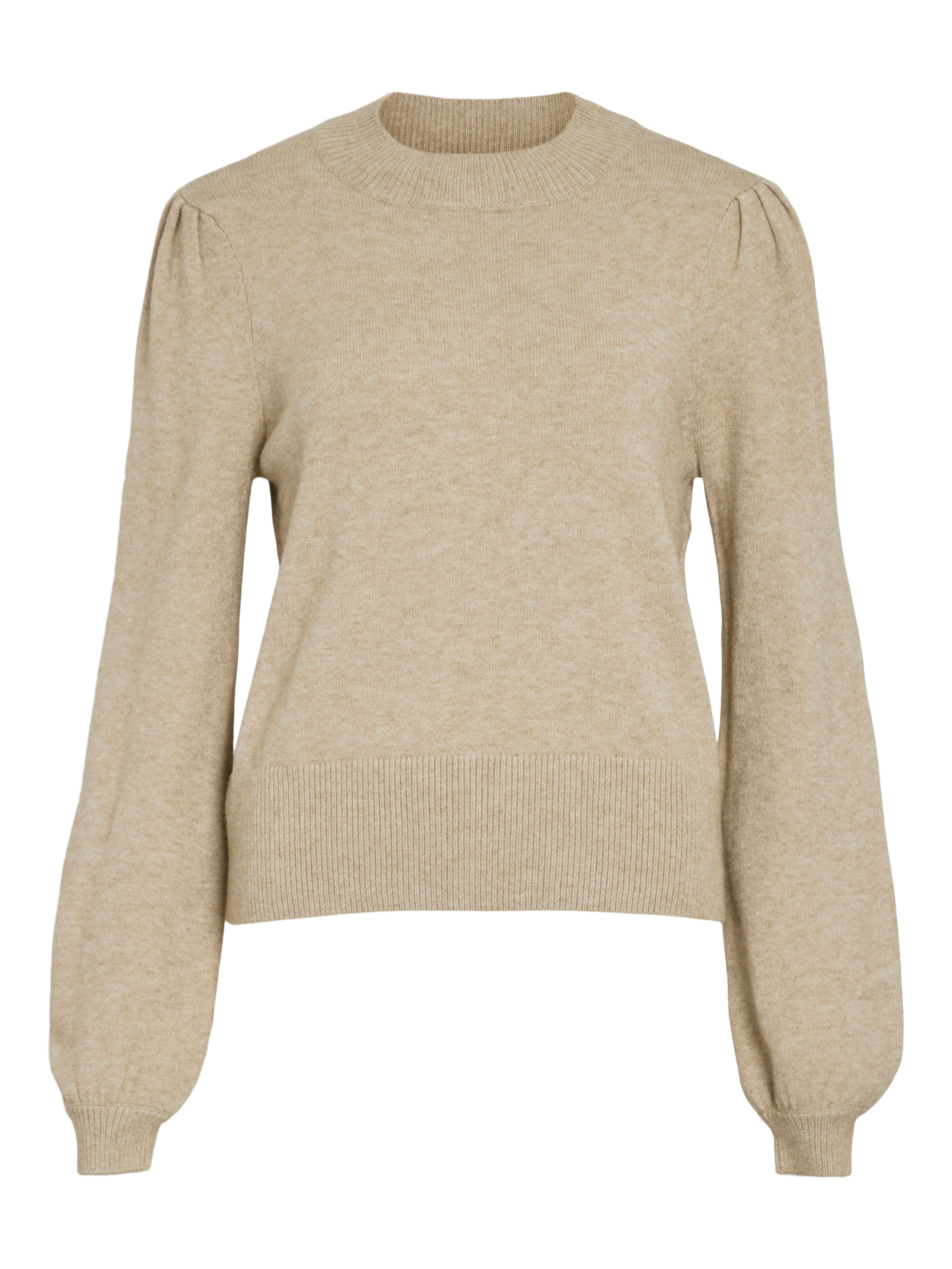 Vila Rundhalspullover »VIRIL TURTLE-NK BALLOON L/S TOP - NOOS« Materialmix, regular fit