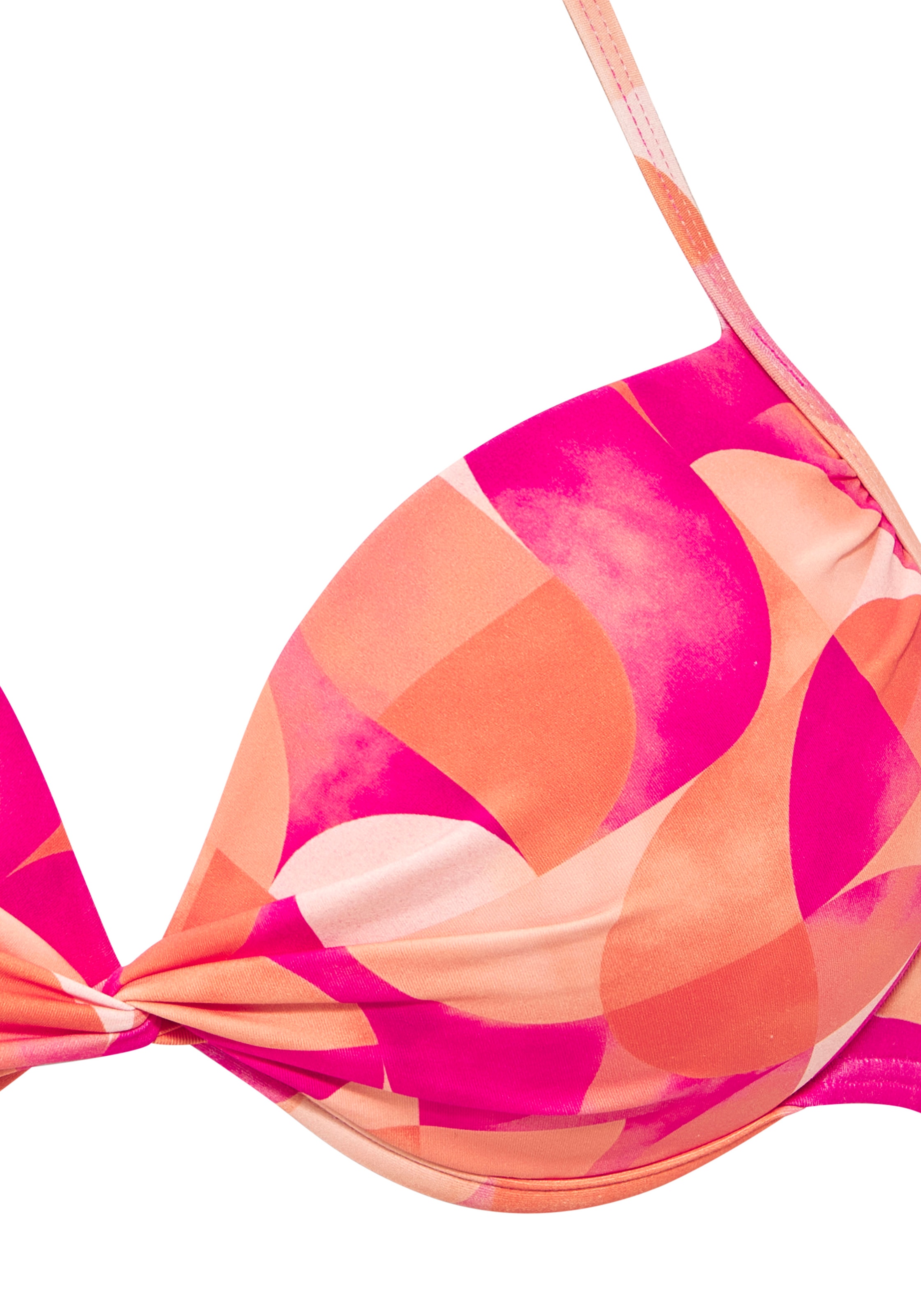 LASCANA Push-Up-Bikini-Top »Tilly« mit modernem Allover-Print