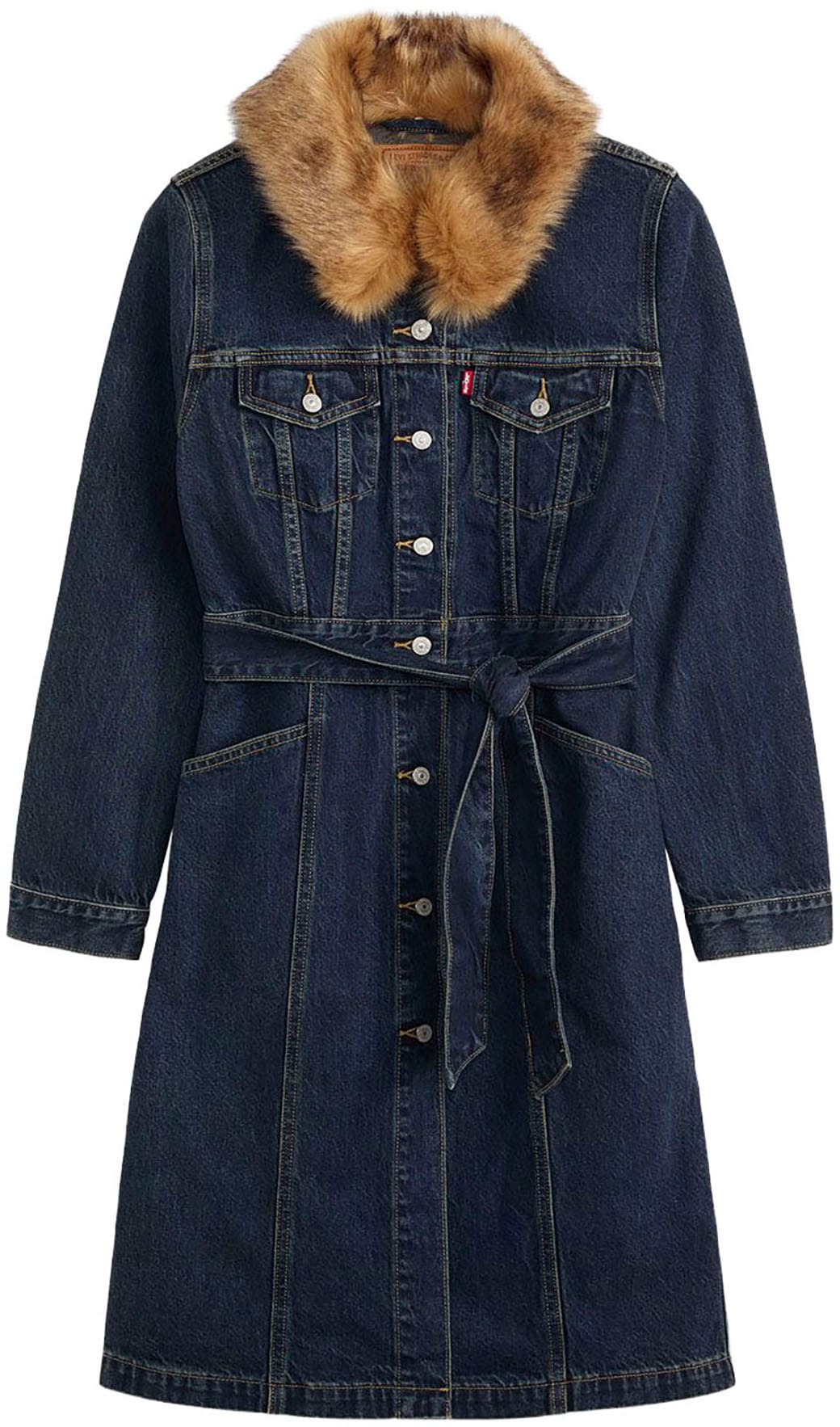 Levi's® Langmantel »MOB WIFE TRUCKER«, Kragenbesatz abnehmbar