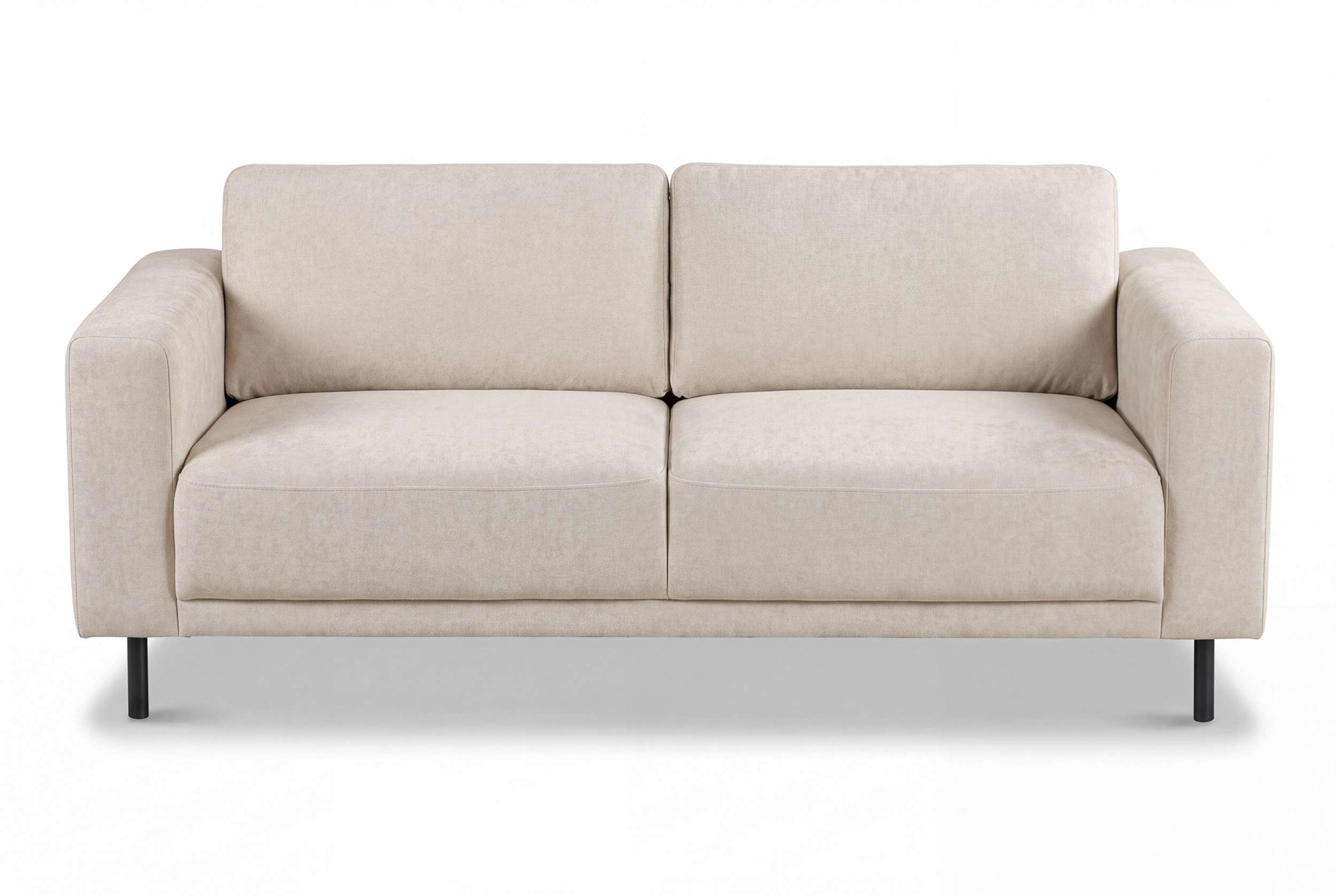 OTTO home 2,5-Sitzer »Sveeva, Kompaktsofa, B.183 cm, schwarze Metallfüße« langlebiger Strukturstoff, mit Wellenunterfederung, viele Farben
