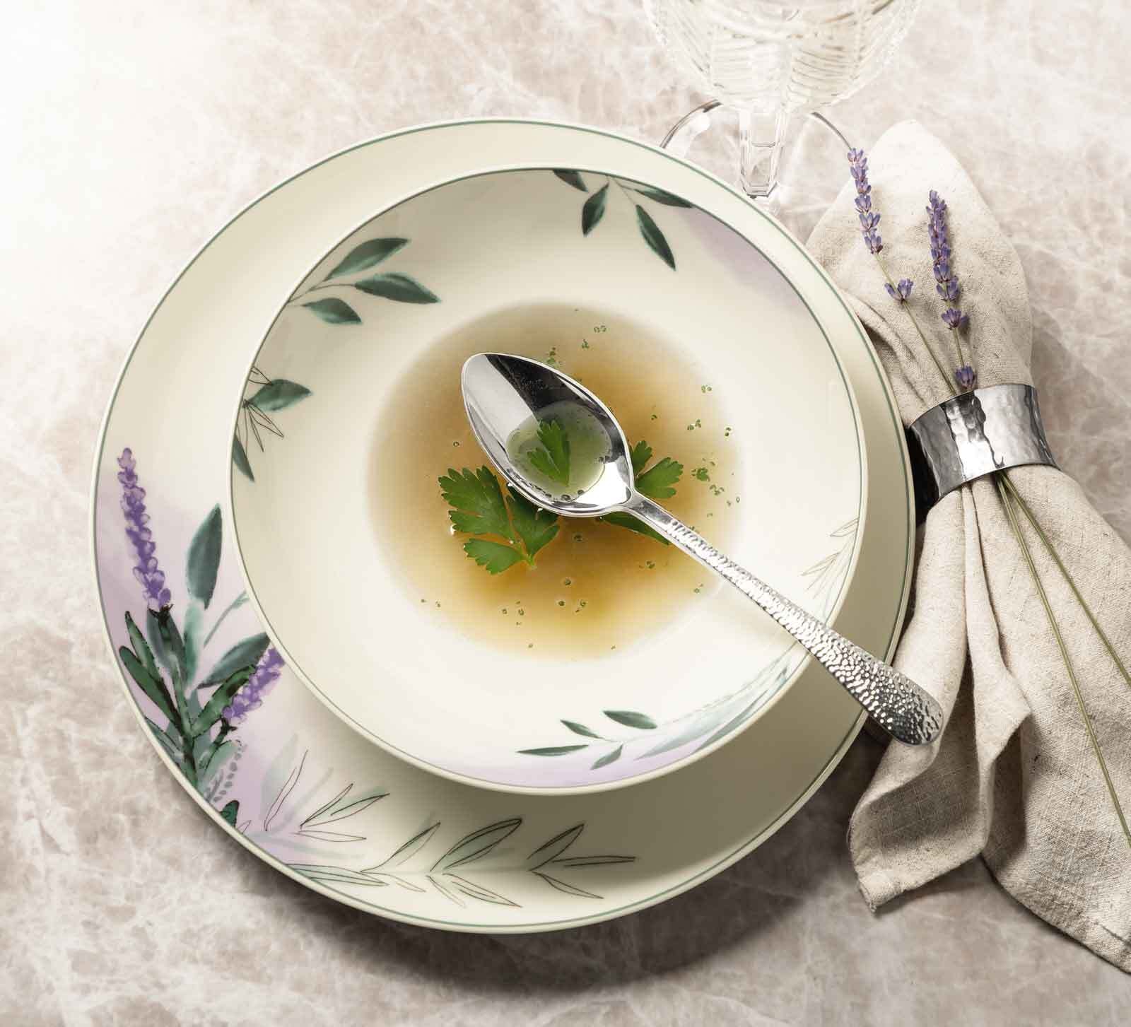 Seltmann Weiden Geschirr-Set »Teller-Set Savona Provence 18er Set bunt-beige« Spülmaschinenfest, Mikrowellensicher, Ofenfest