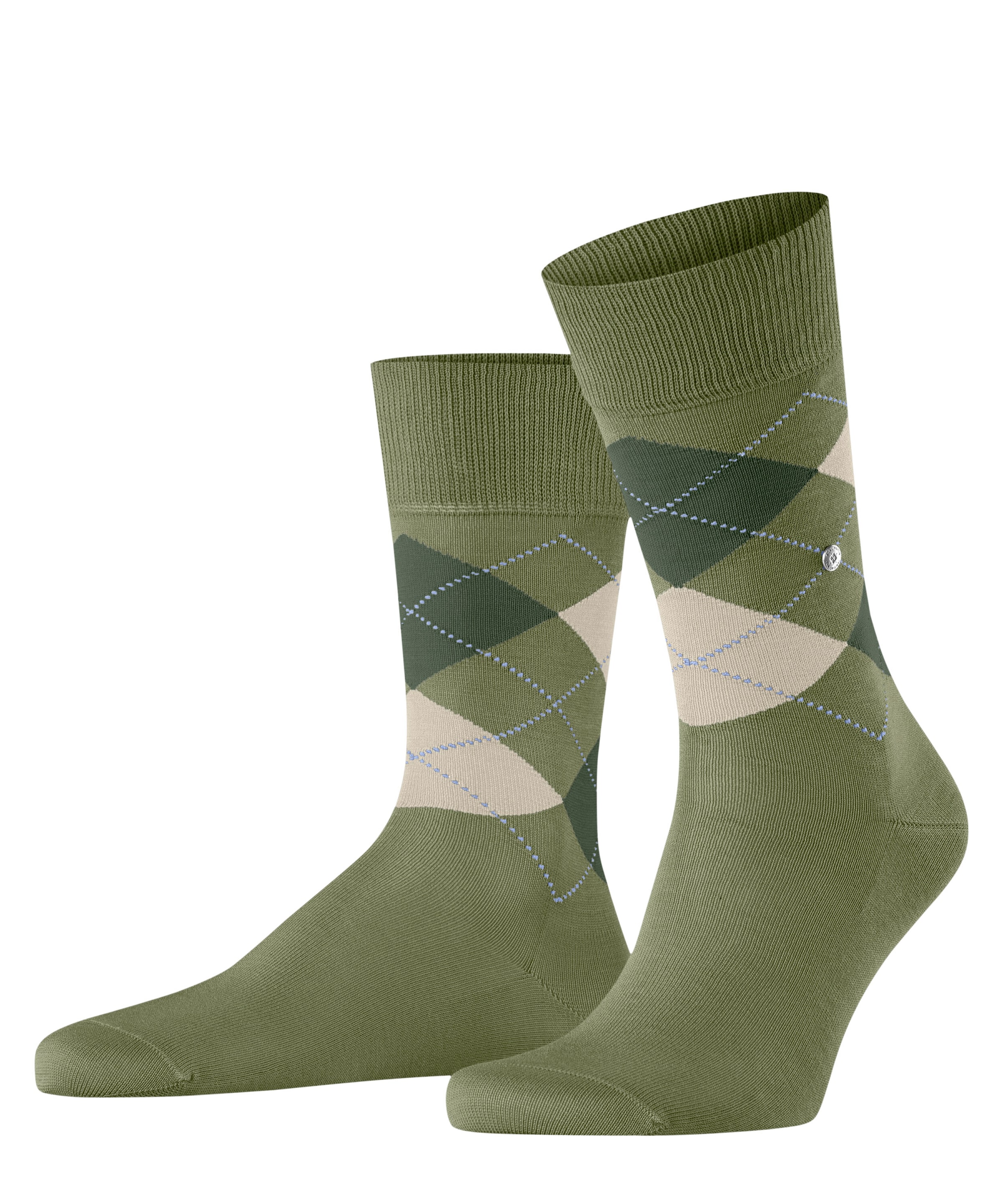 Burlington Socken »Manchester« Einheitsgröße 40-46, Argyle-Muster, Burlington-Clip