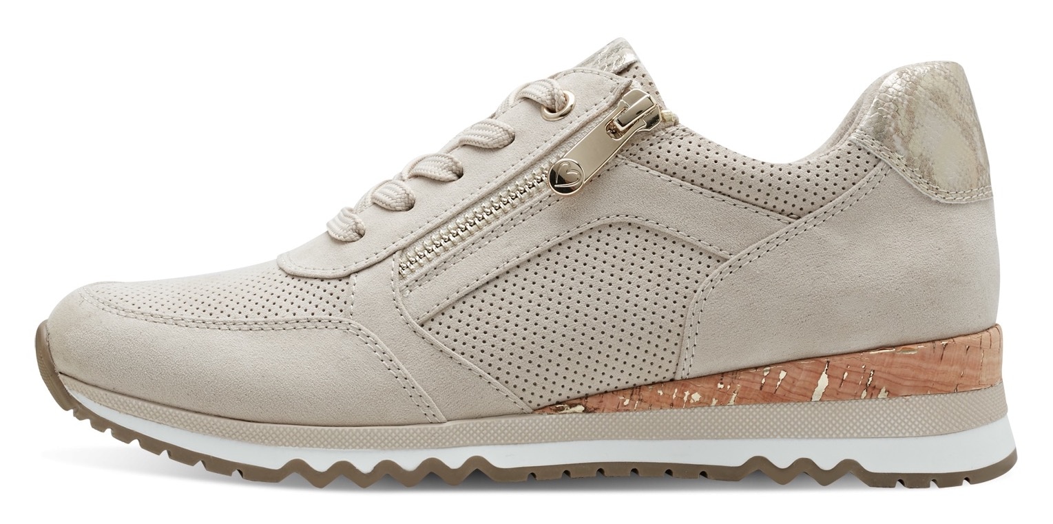 MARCO TOZZI Keilsneaker  , Freizeitschuh, Halbschuh, Schnürschuh in veganer Verarbeitung