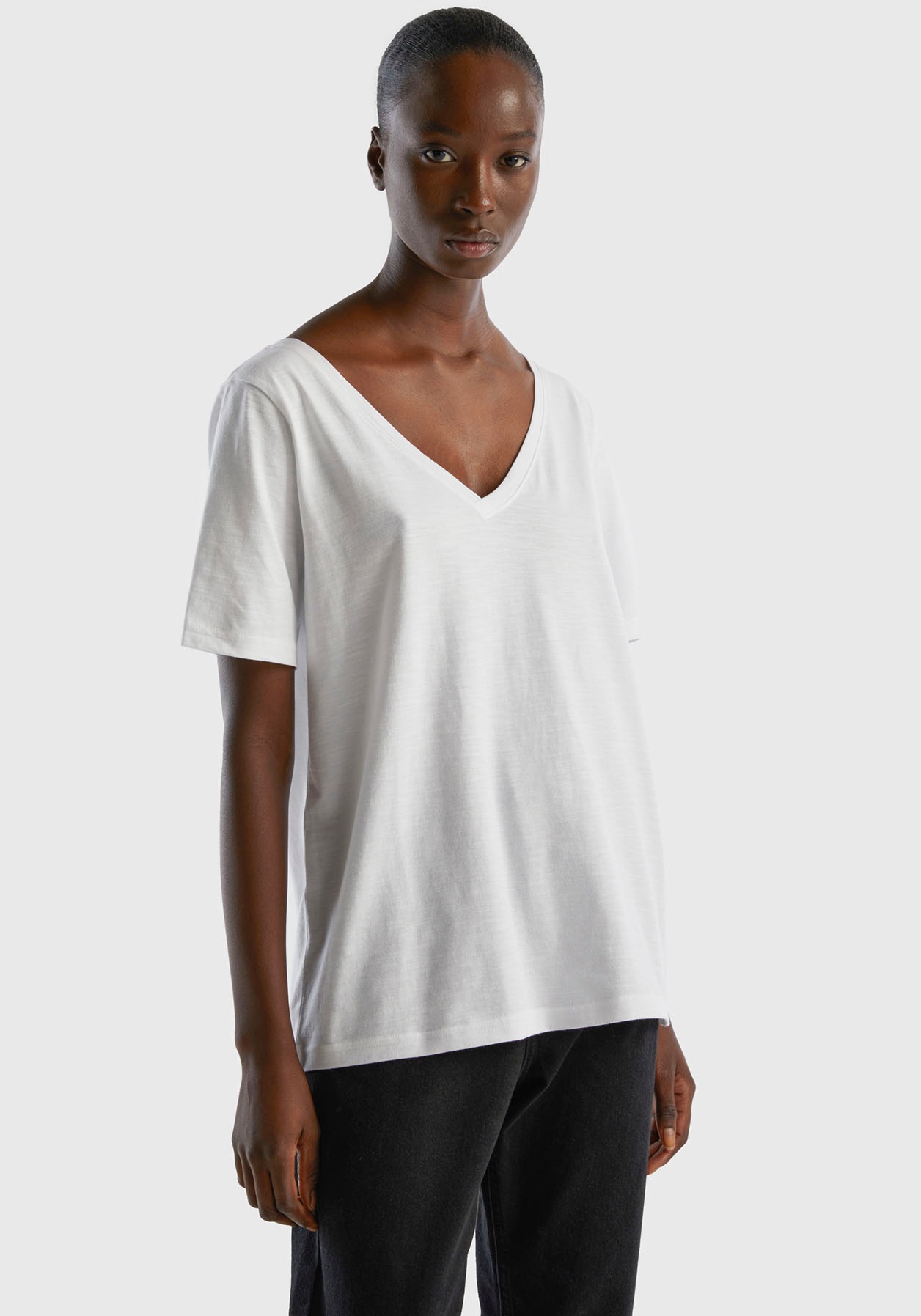 United Colors of Benetton T-Shirt, aus Flammgarnjersey