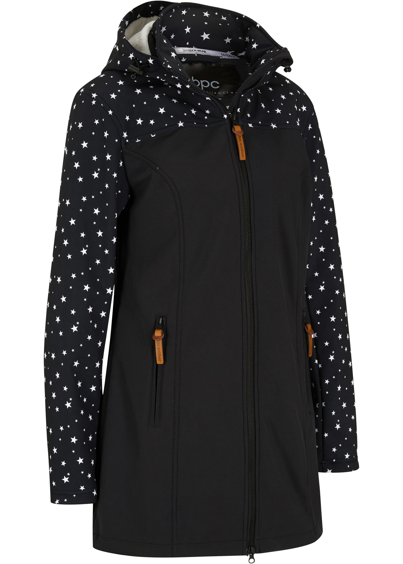 bonprix Softshelljacke mit Kapuze