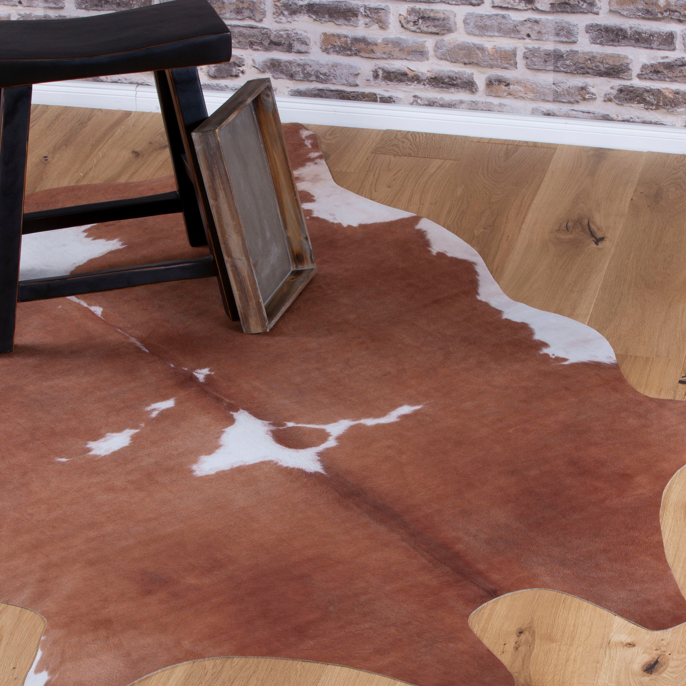 Obsession Fellteppich »my Toledo 195« fellförmig 5 mm Höhe Kunstfell, gedruckte Kuhfell-Optik, ideal im Wohnzimmer & Schlafzimmer