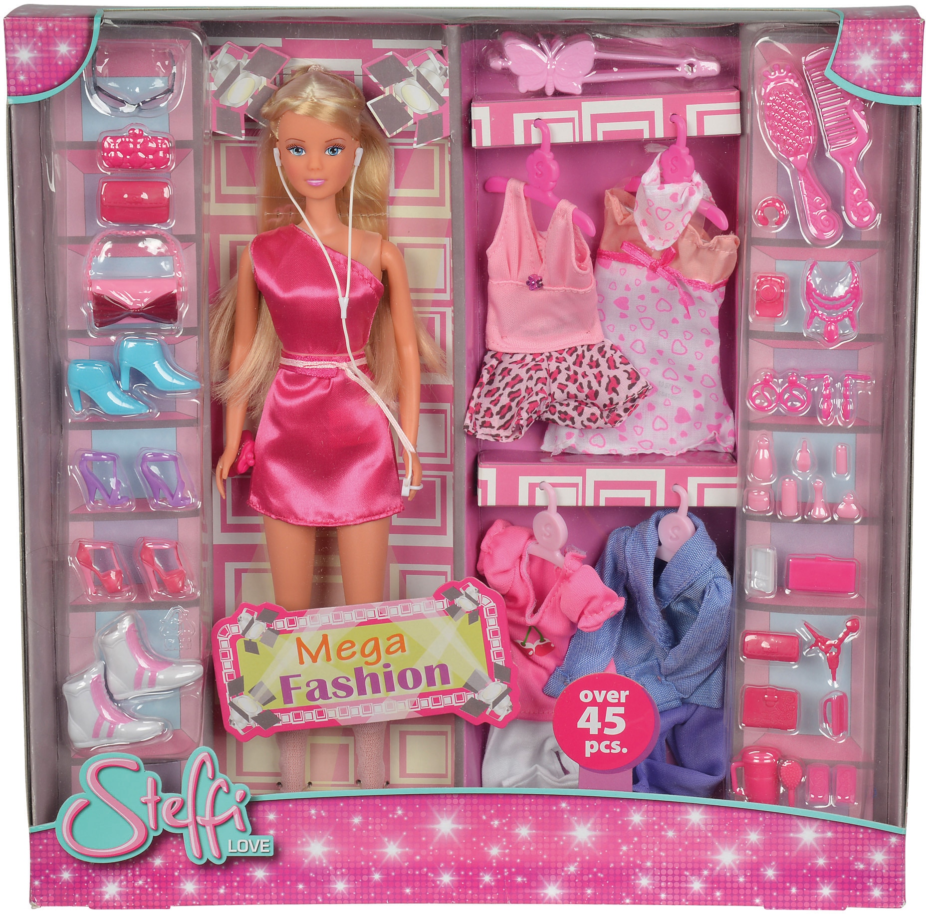 SIMBA Anziehpuppe »Steffi Love«, (Set, 45 tlg.), Mega Fashion