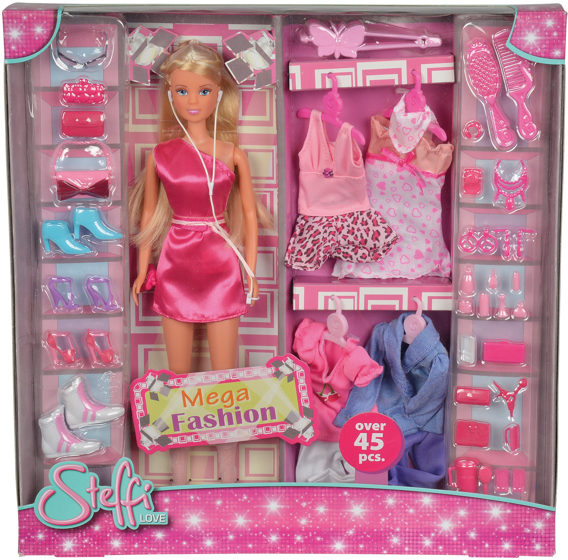 SIMBA Anziehpuppe »Steffi Love«, (Set, 45 tlg.), Mega Fashion