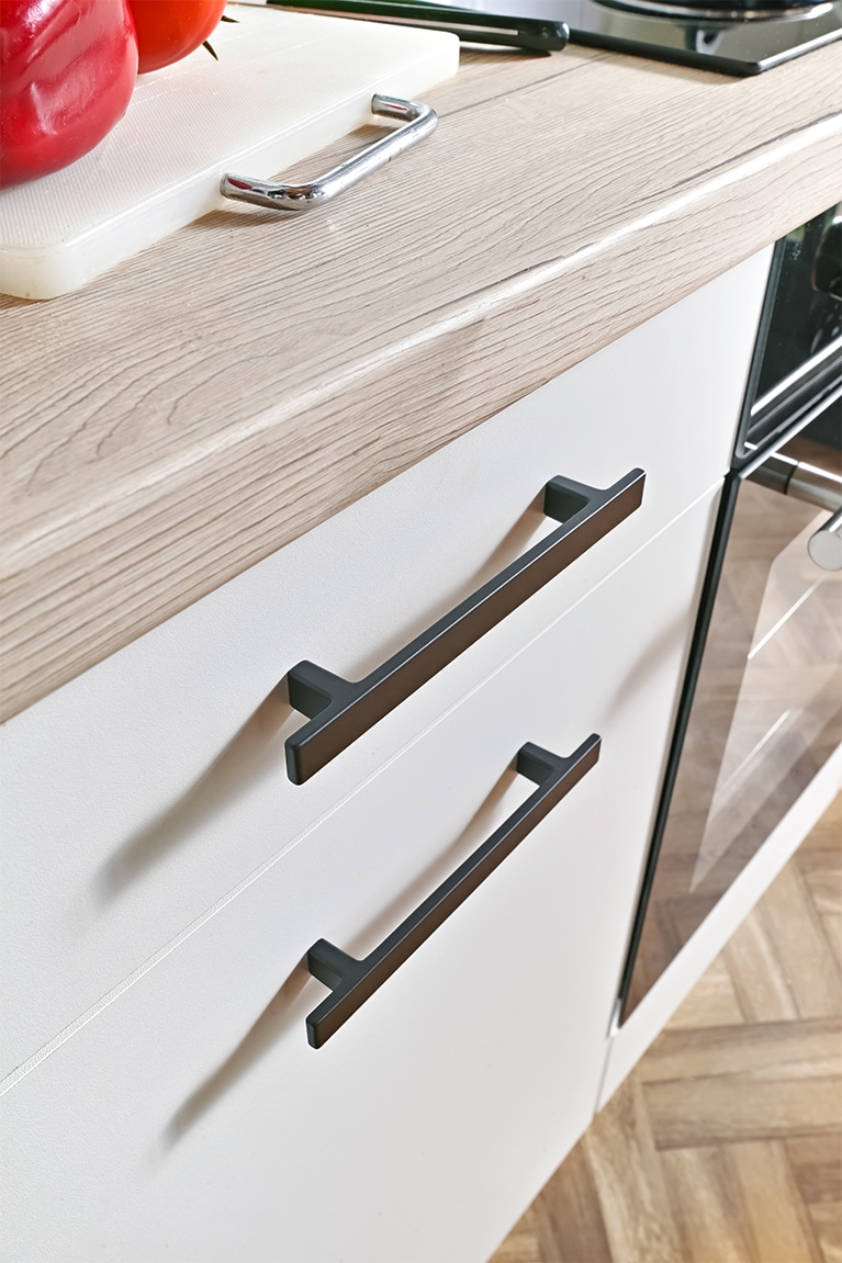 wiho Küchen Küchenzeile »Fortyfive, Breite 180 cm,« Soft-Close-Funktion in Schubkästen & Auszügen, höhenverstellbare Füße