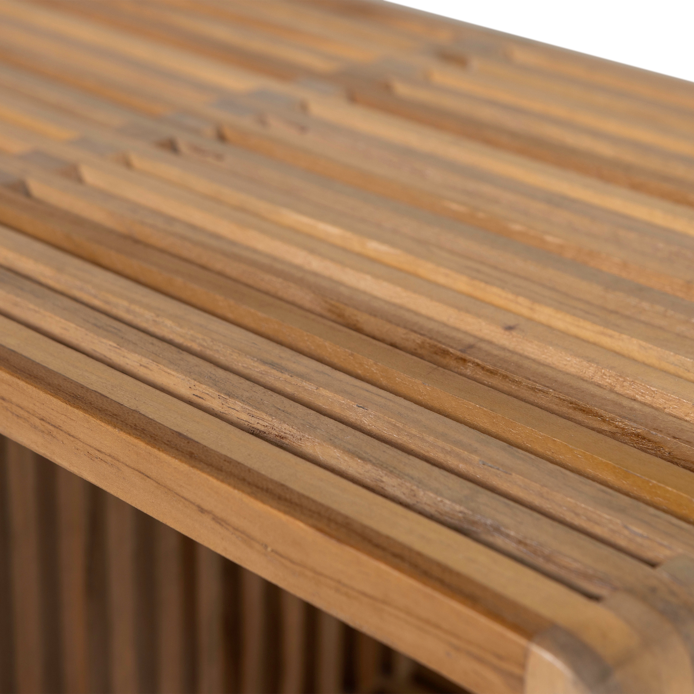 WOOOD Beistelltisch »Jasmijn aus recyceltem Teakholz als 2er-Set B 50 x T 45 x H 41 cm« Set, 2 Stk. tlg. 2er-Set, pflegeleichte Oberfläche, ausschließlich Innenbereich