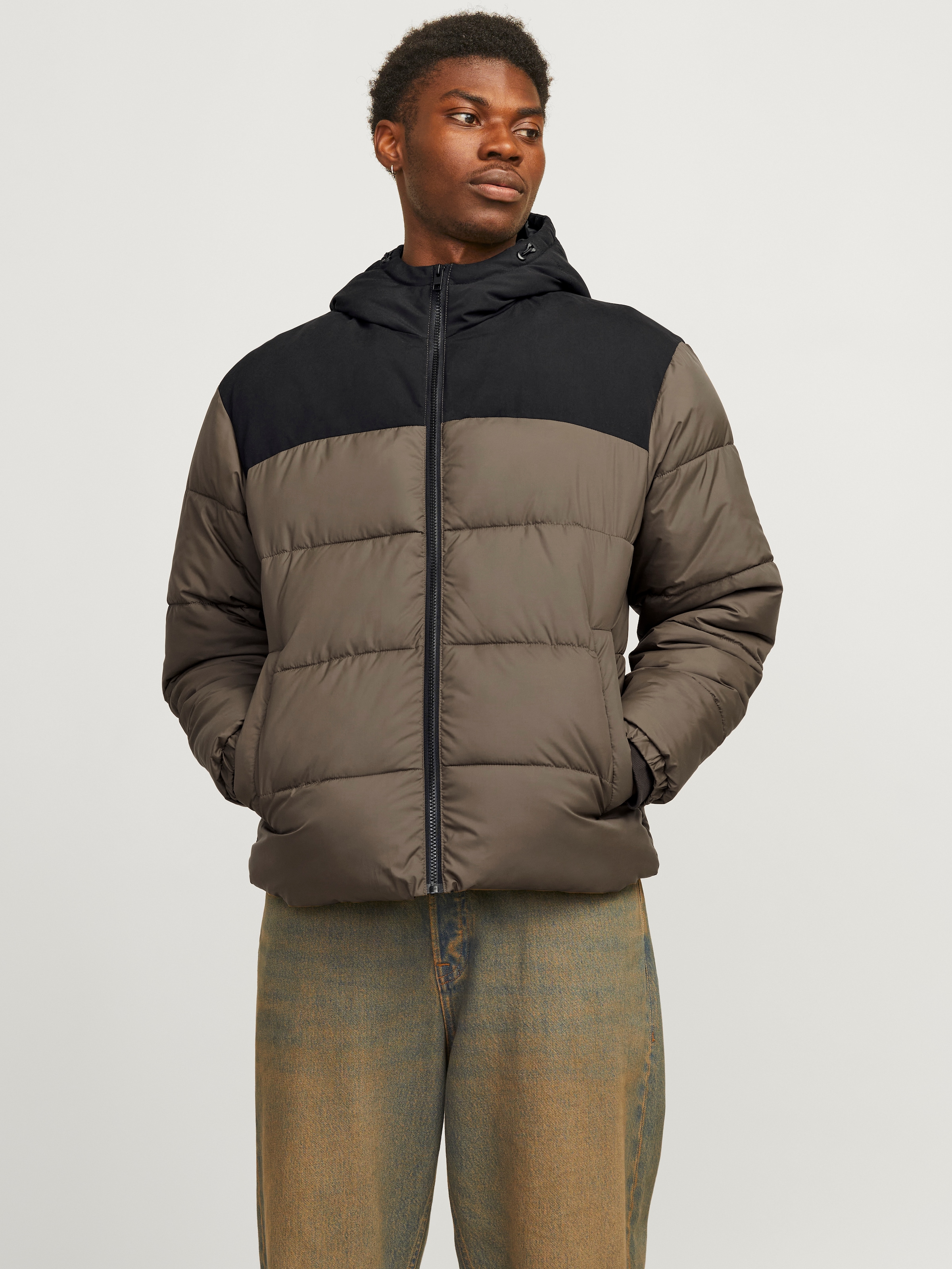 Steppjacke »JJMOON HOOD PUFFER«, mit Kapuze