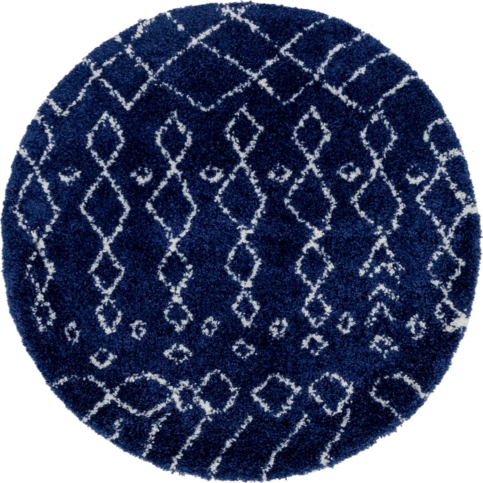 Myflair Möbel & Accessoires Hochflor-Teppich »Temara Shag Lagerräumung«, rund, 51 mm Höhe, gewebt, Scandi Design, ideal im Wohnzimmer & Schlafzimmer
