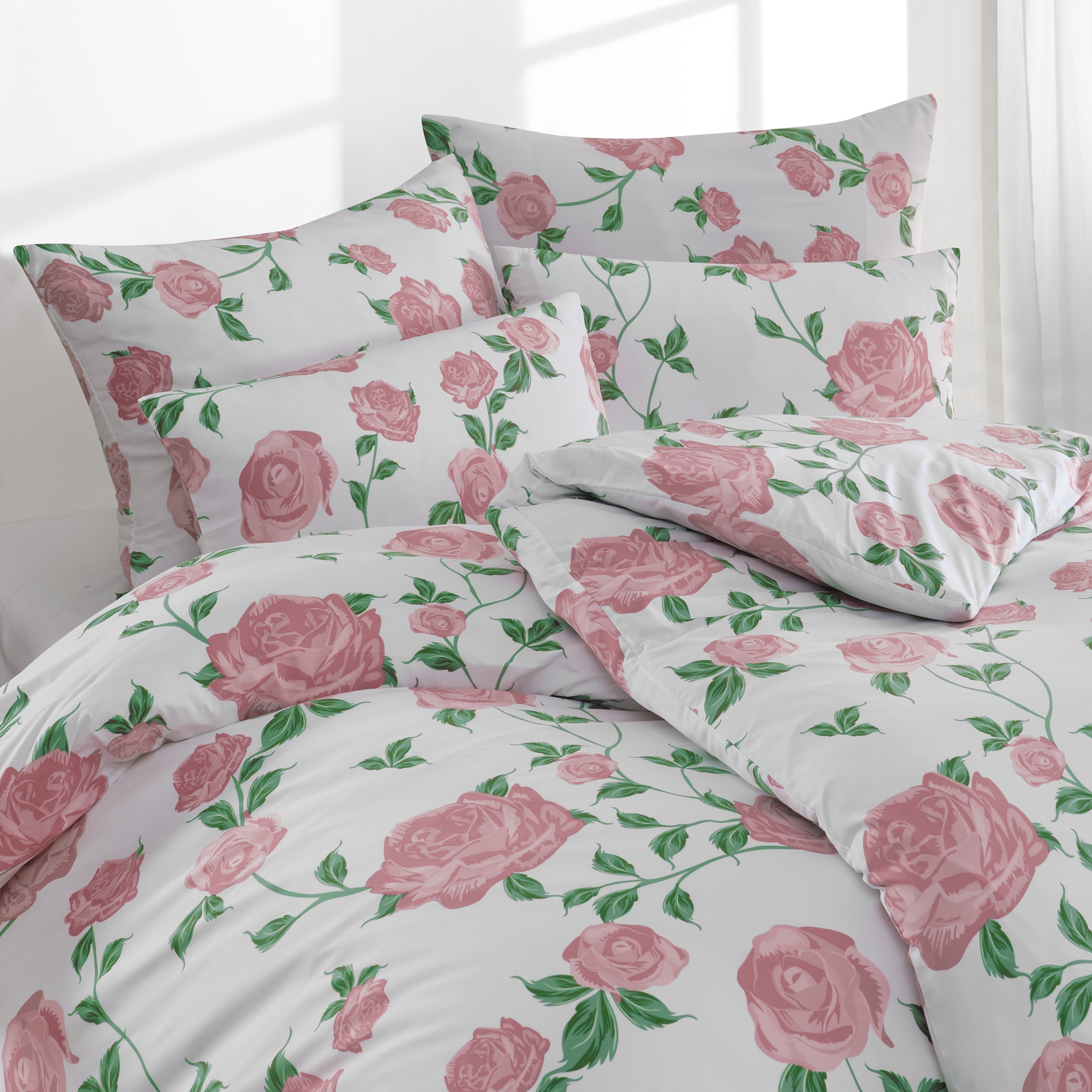 Florella Bettwäsche »»Rose rose « Microfaser-Twill,   100% Polyester«