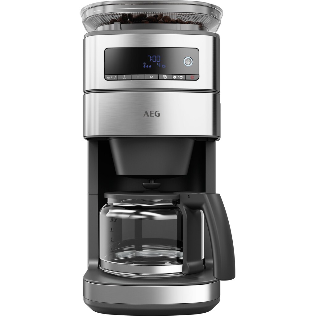 AEG Kaffeemaschine mit Mahlwerk »CM6-1-5ST Gourmet 6«, 1,25 l Kaffeekanne, Papierfilter, 1x4