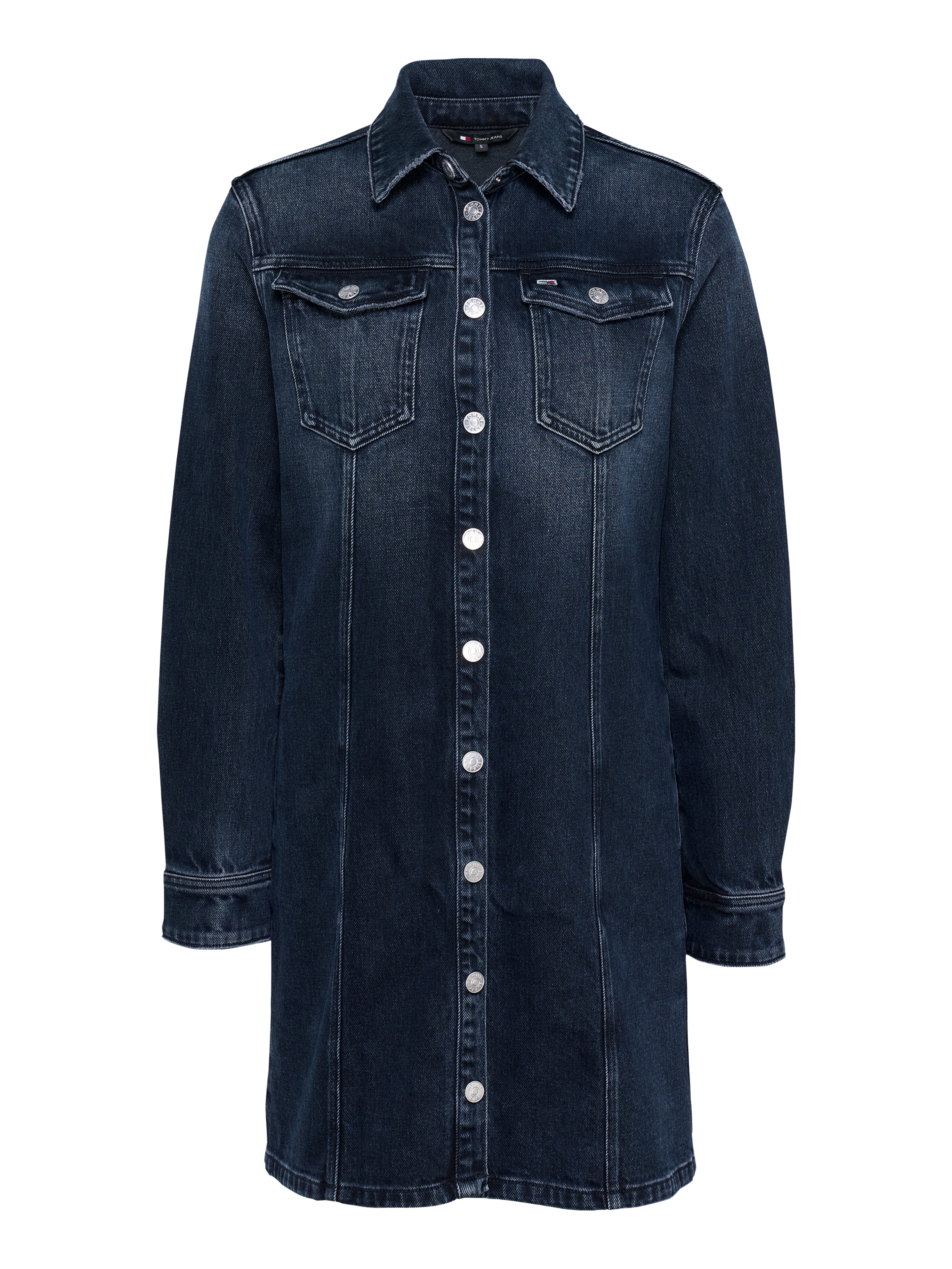 Tommy Jeans Jeanskleid »A-LINE DRESS DH6168«, mit Used-Waschung