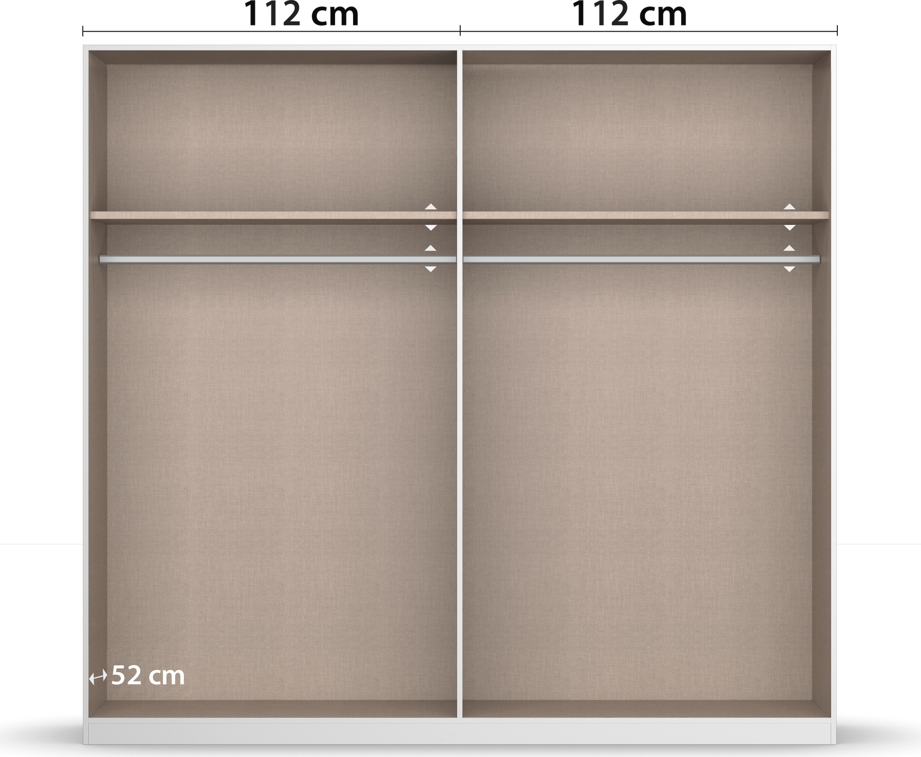 rauch Schlafzimmer-Set »Monza«, mit Drehtürenschrank Breite 226 cm, Bettanlage in 2 Breiten