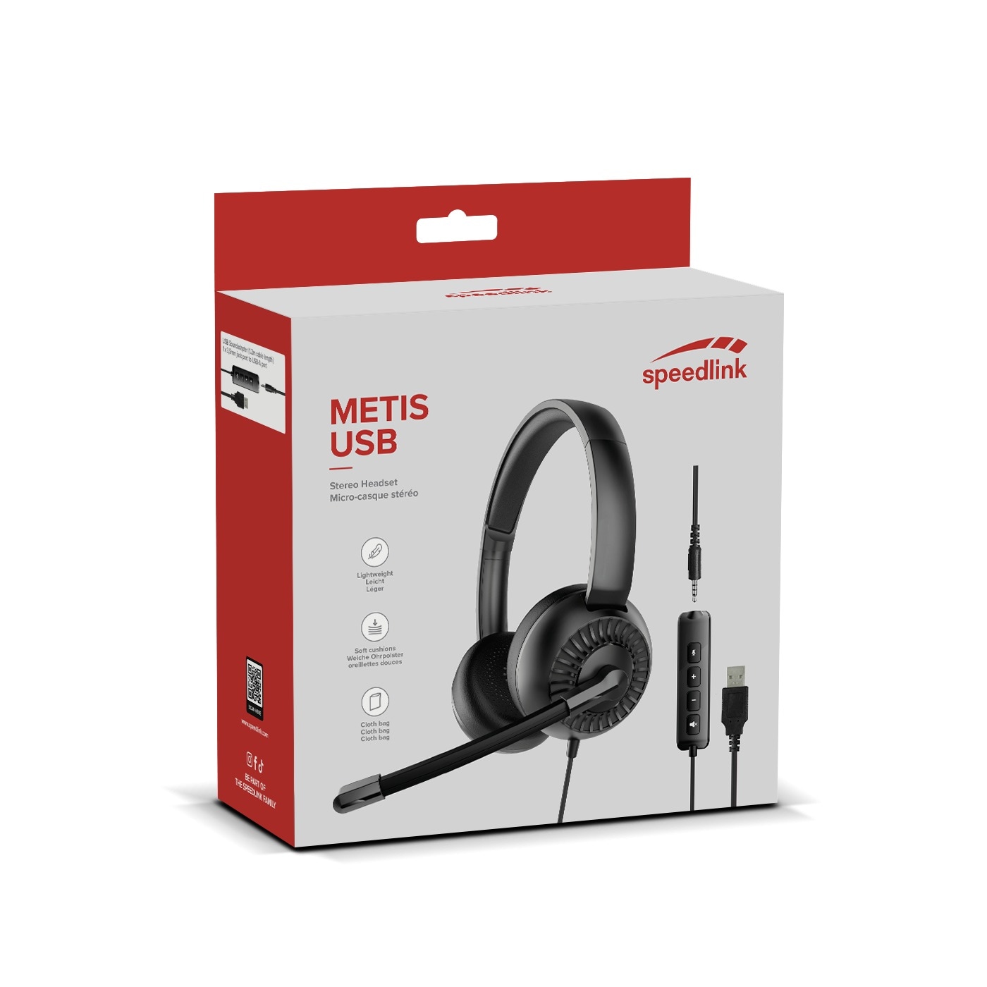 Speedlink Headset »METIS USB«, 3.5mm Jack mit USB Soundcard