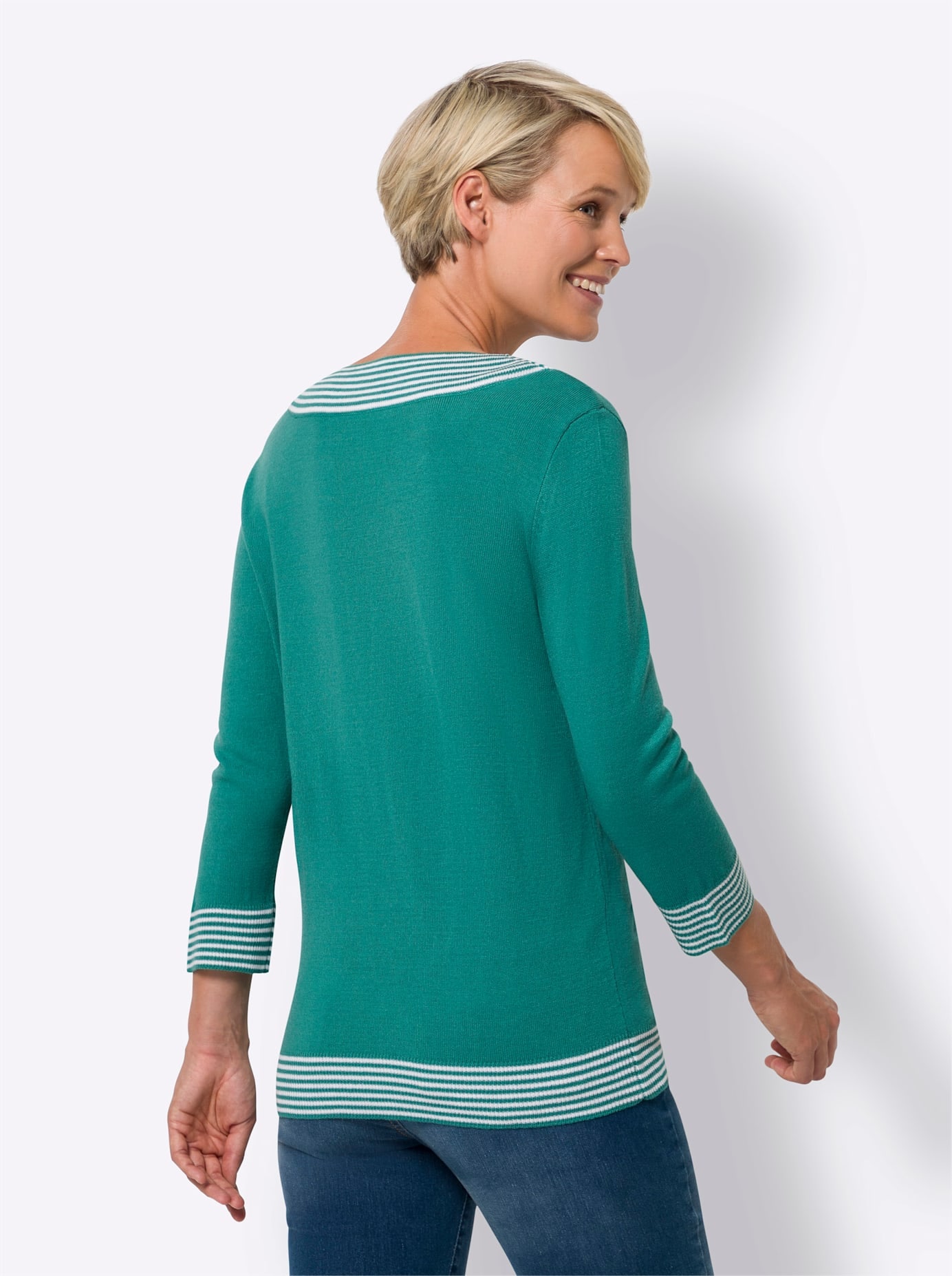Classic Basics 3/4 Arm-Pullover »V-Pullover«