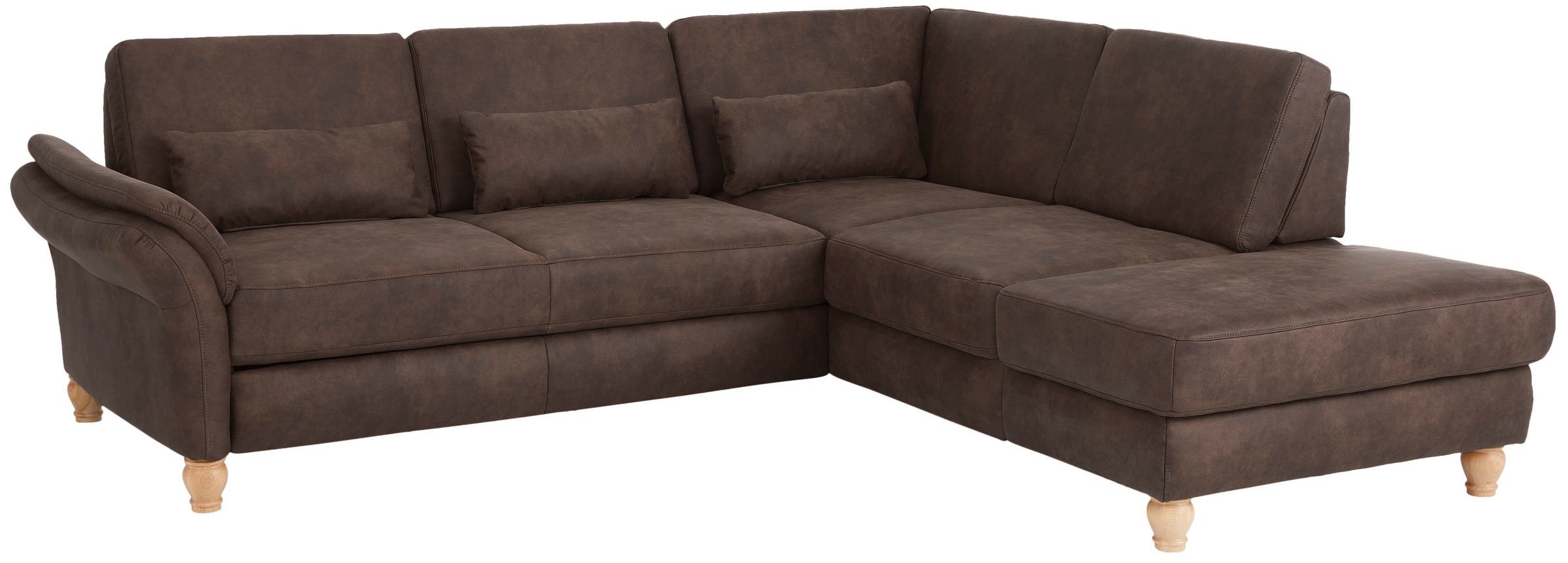 Home affaire Ecksofa »Palace L-Form«, incl. Sitztiefenverstellung, wahlweise mit Bettfunktion und Stauraum