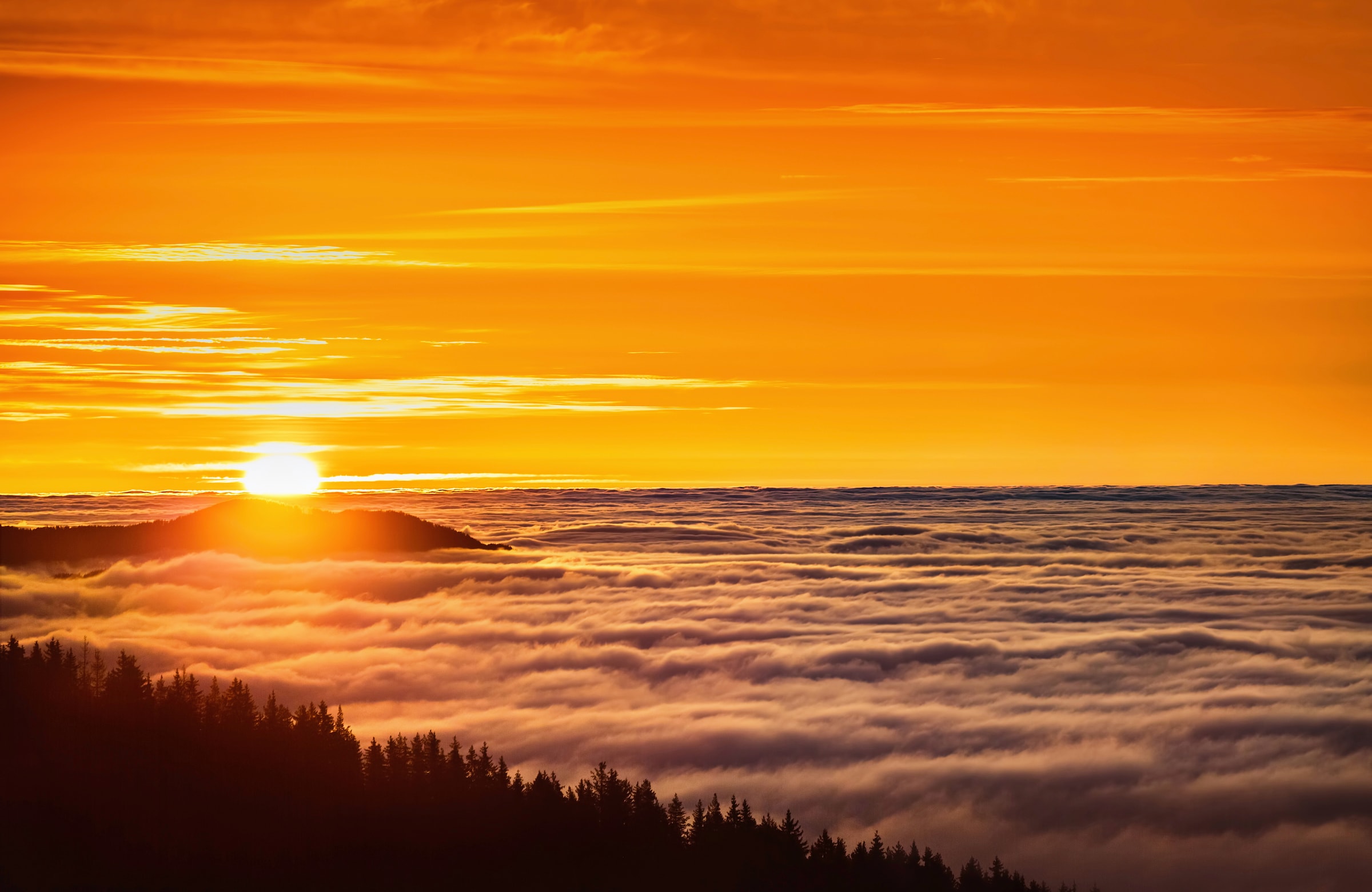 Fototapete »SONNENUNTERGANG-NATUR LANDSCHAFT BERGE GEBIRGE ALPEN«