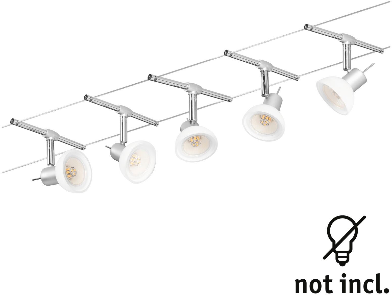 Paulmann LED Deckenleuchte »Sheela«, 5 flammig, Leuchtmittel GU 5,3 | ohne Leuchtmittel, GU 5,3