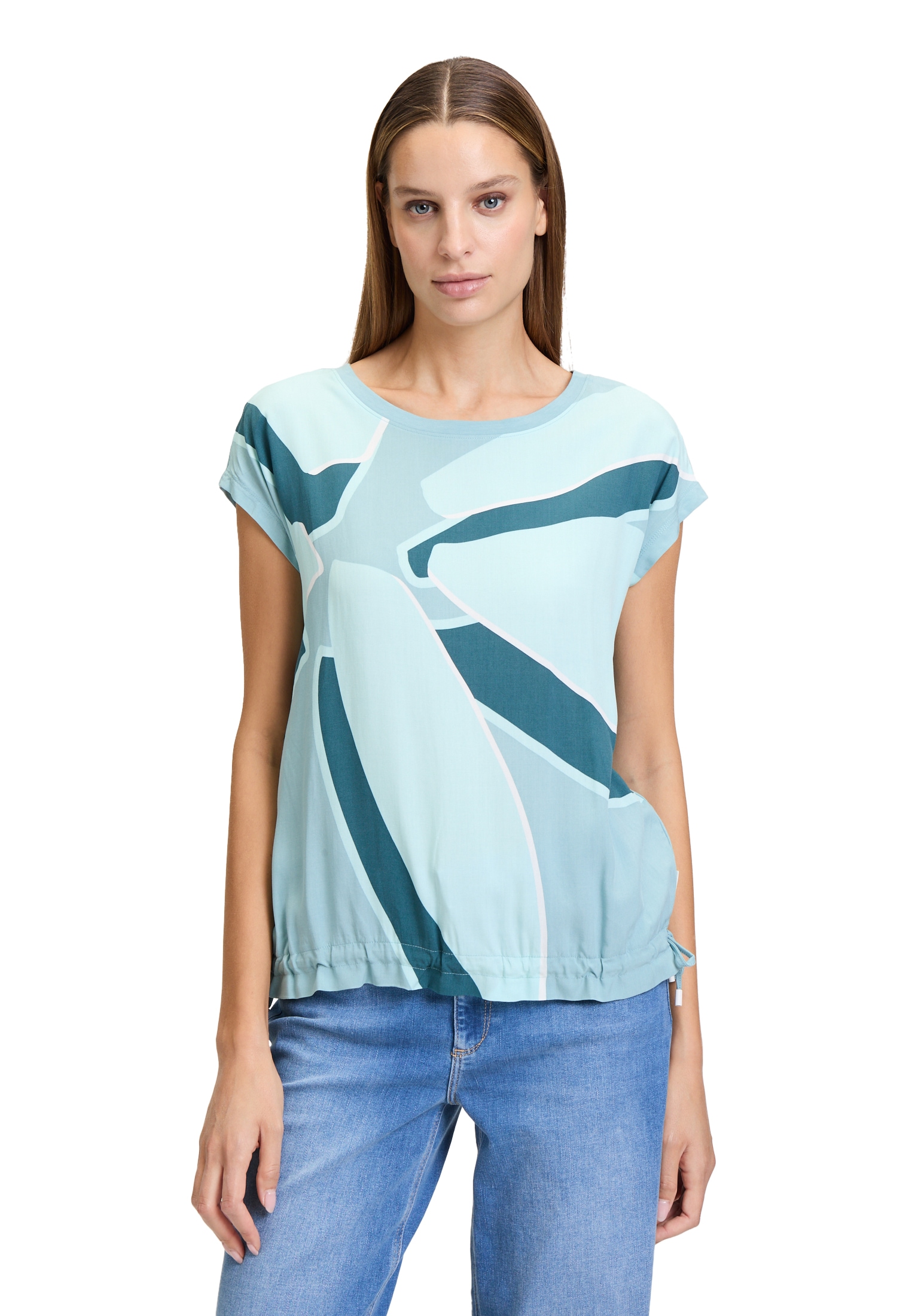 Betty&Co Kurzarmshirt »Patchwork-Shirt mit Print«