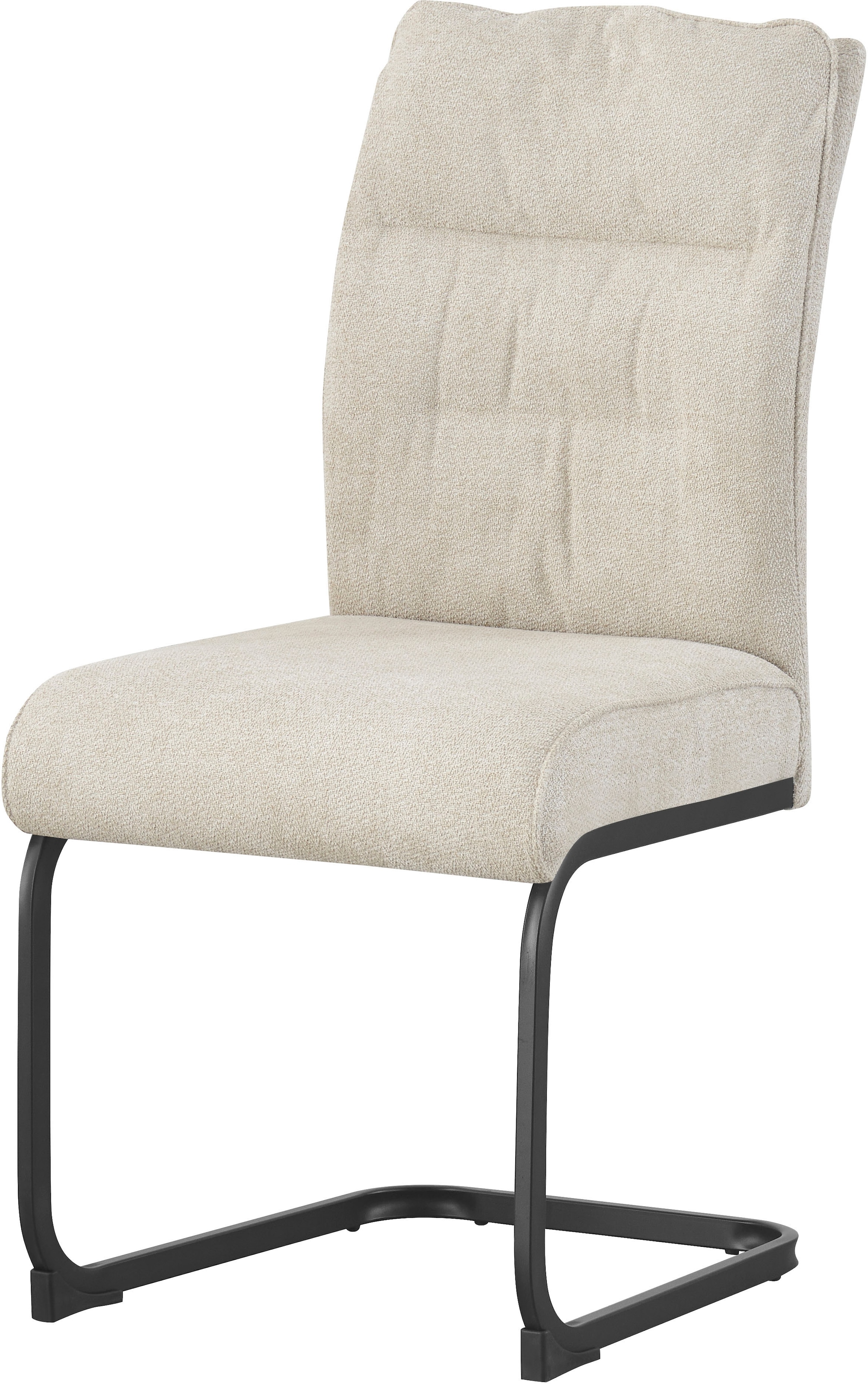 Home affaire Esszimmerstuhl »BARRIE, 2er Set, mit Metallgestell in matt schwarz« (Set) 2 Stk.in verschiedenen Farben, Belsatbarkeit pro Stuhl 120 kg