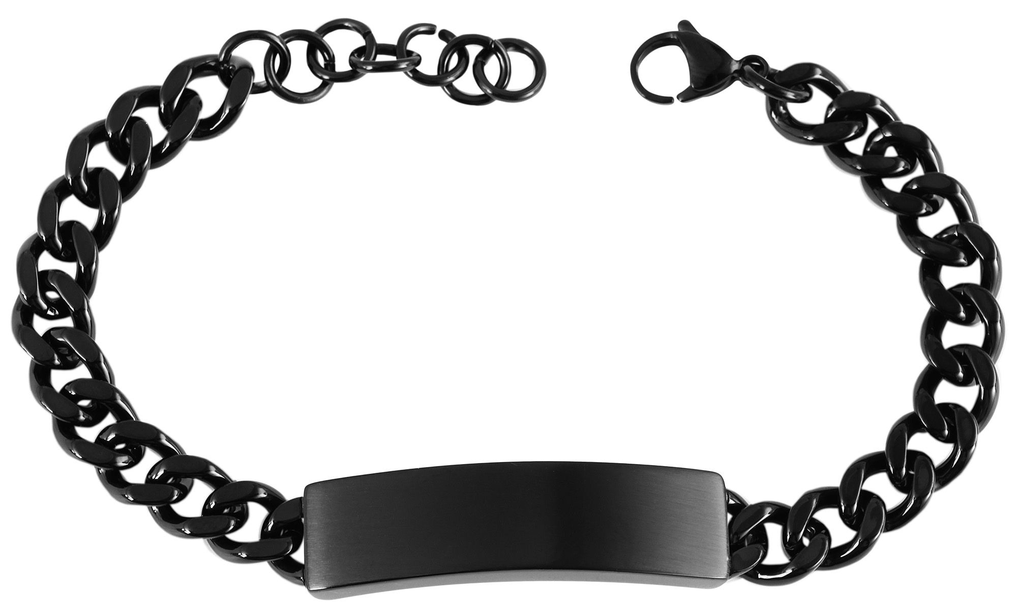 Adelia´s Panzerarmband »Unisex Armband ¿ Panzerarmband aus Edelstahl 21 cm«