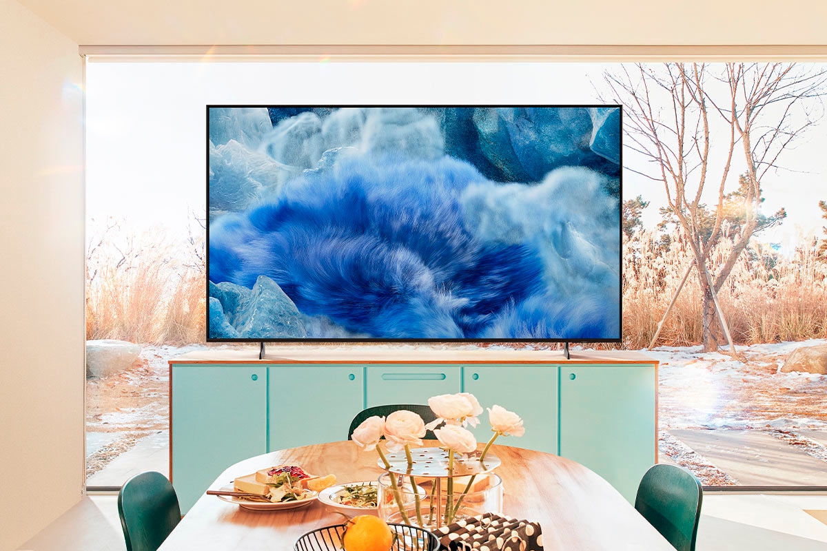 Samsung QLED-Fernseher »GQ65Q8FAAU«, 4K Ultra HD, Smart-TV, Quantum HDR+, Knox Security, Art Store, 3D Sound, Gaming Hub, AI TV