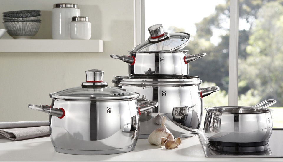 WMF Topf-Set »Quality One«, Cromargan® Edelstahl Rostfrei 18/10, (Set ...