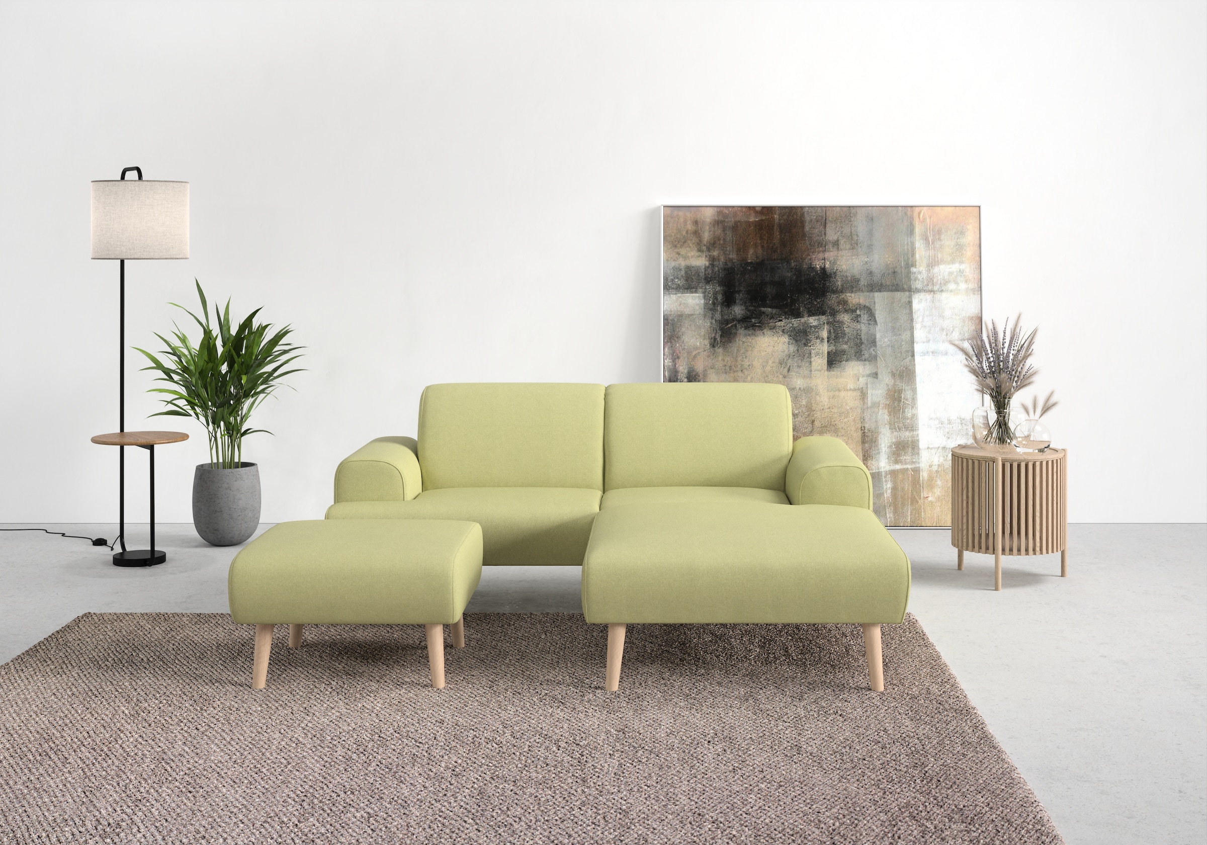 andas Ecksofa »Swift Scandic Design, komfortabler Federkern, Breite 192cm, L-Form«, Federkern-Polsterung, B/T/H: 192/83/176 cm