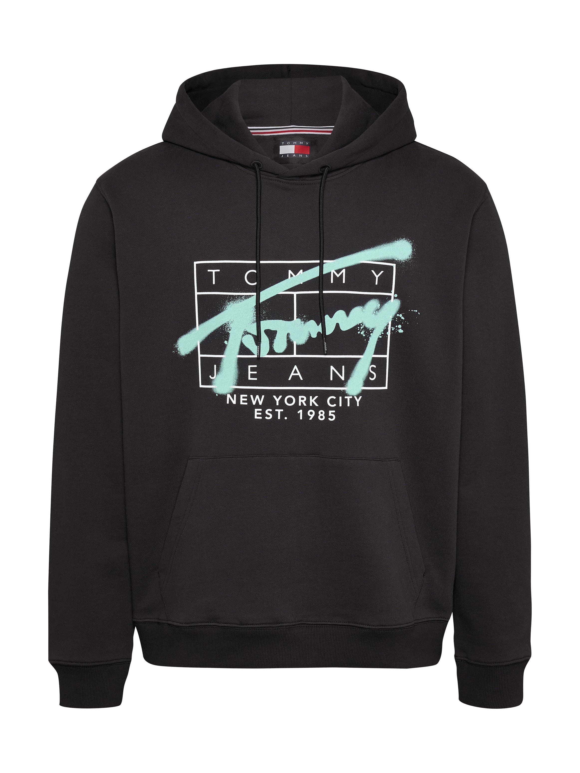 Tommy Jeans Hoodie »TJM REG SPRAY HOODIE«, Tommy Jeans-Graffiti-Signatur-Logo auf Brust