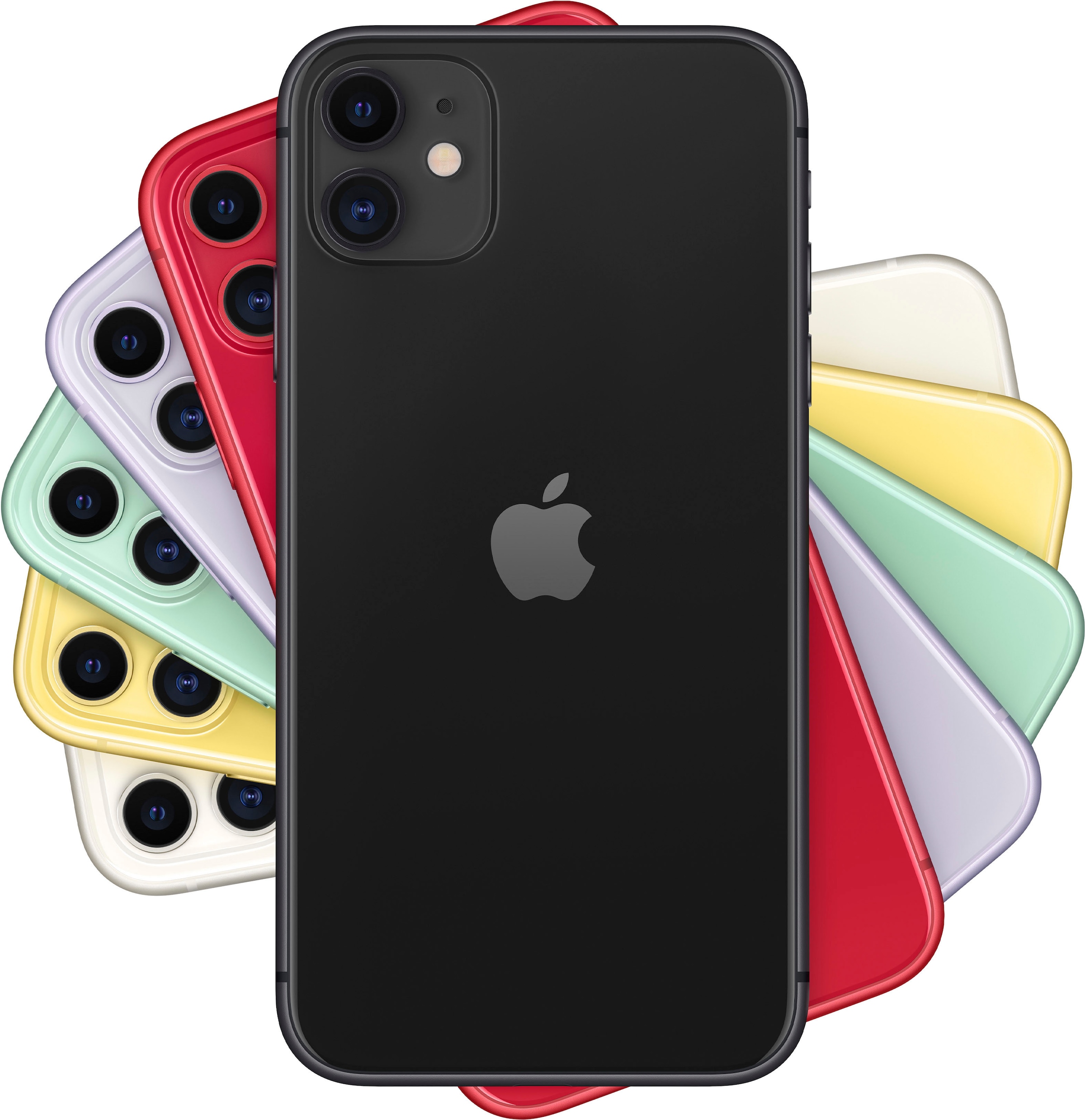 Apple Smartphone »iPhone 11«, black, 15,5 cm/6,1 Zoll, 64 GB Speicherplatz, 12 MP Kamera, ohne Strom-Adapter und Kopfhörer