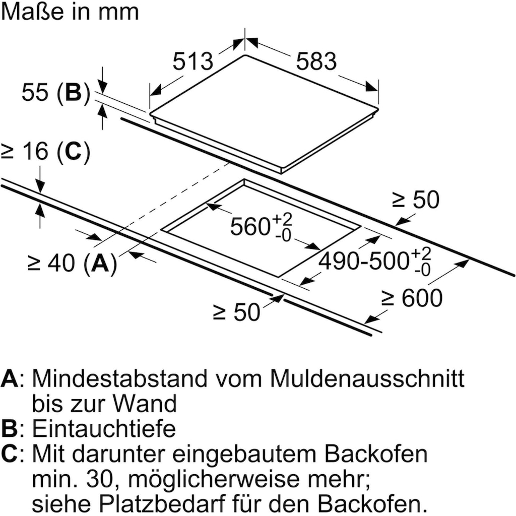 NEFF Backofen-Set »XB36I«, B1CCC0AN0, mit Teleskopauszug nachrüstbar