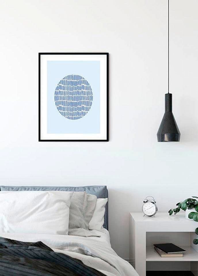 Poster »Shelly Patterns Blue«, Formen-Kunst, (1 St.), Kinderzimmer, Schlafzimmer,...