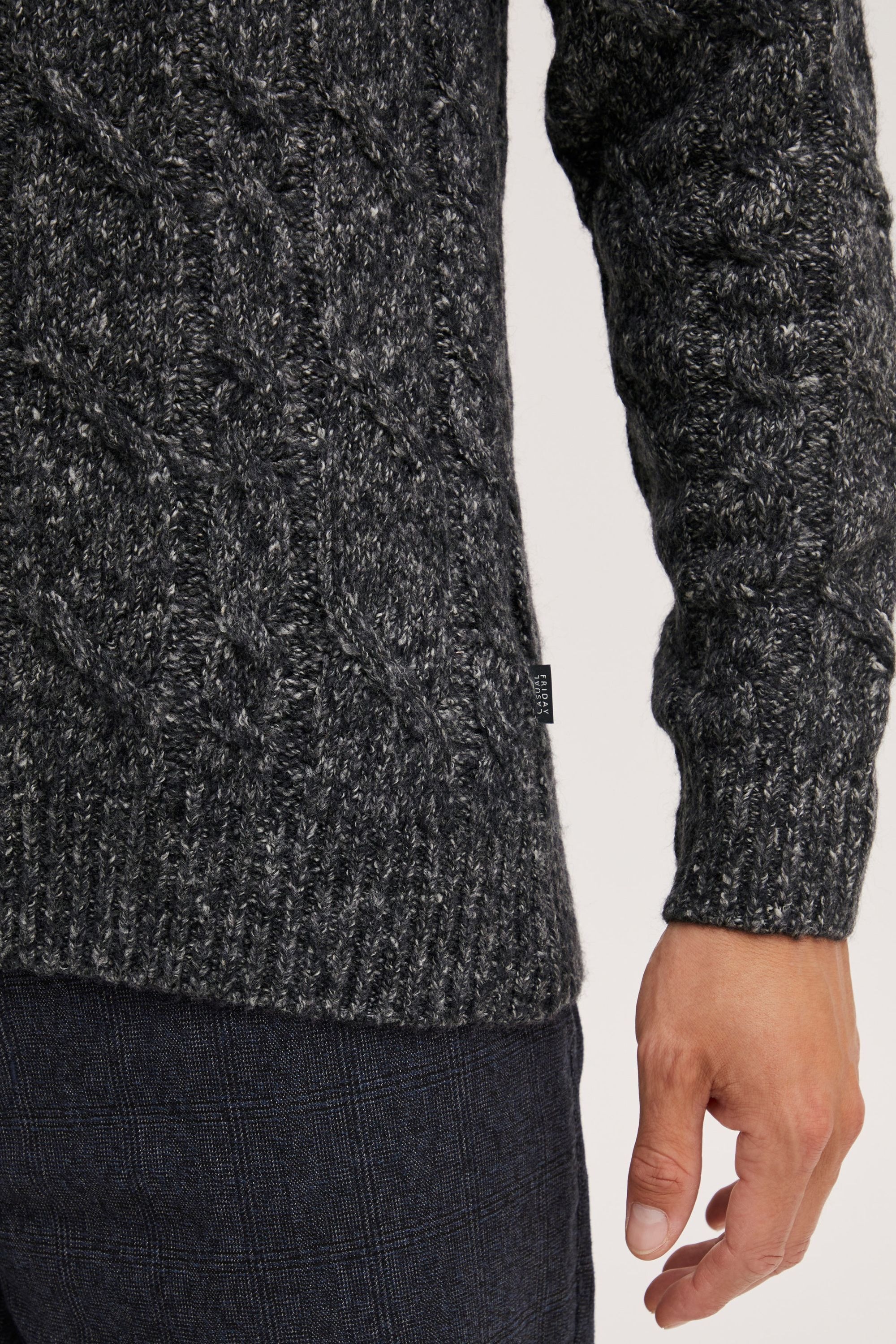 Casual Friday Strickfleece-Pullover »Strickpullover CFKarl«