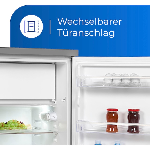 exquisit Kühlschrank, KS18-4-H-170E inoxlook, 85,0 cm hoch, 60,0 cm breit  online bestellen | UNIVERSAL