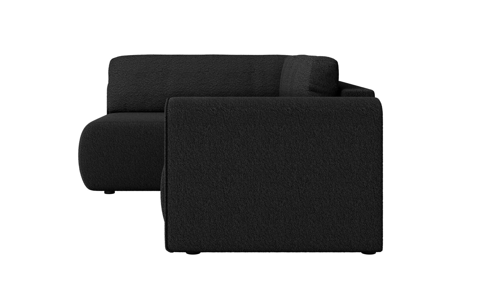 INOSIGN Ecksofa »Ecksofa Zacharia wahlweise mit Bettfunktion, BxTxH 250x166x86 cm«, L-Form mit Wellenunterfederung, Recamiere beidseitig montierbar