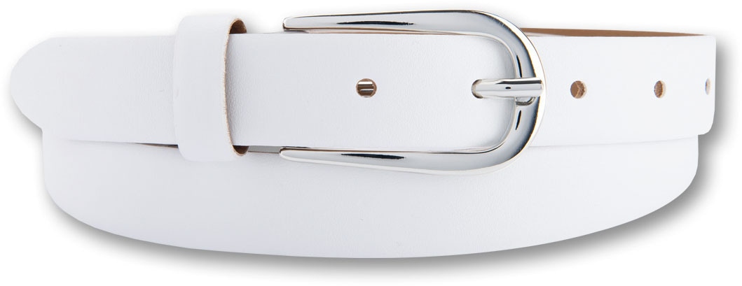 BERND GÖTZ Ledergürtel, mit einem seidig glänzendem Oberflächenfinish, Metallic-Look