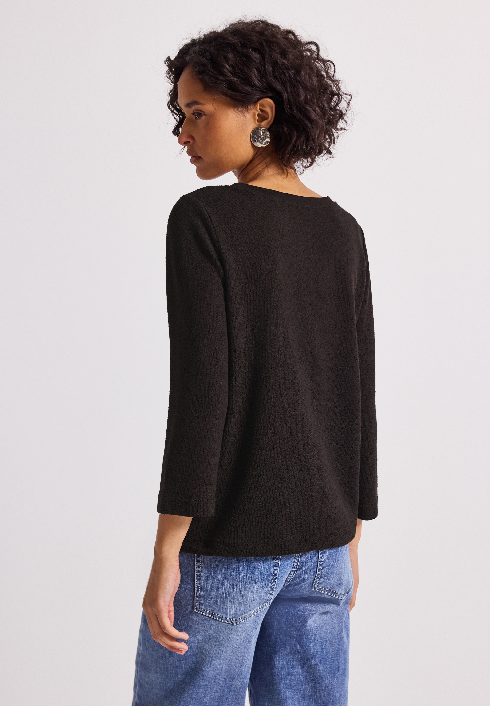 STREET ONE 3/4-Arm-Shirt, in Strick-Look Qualität