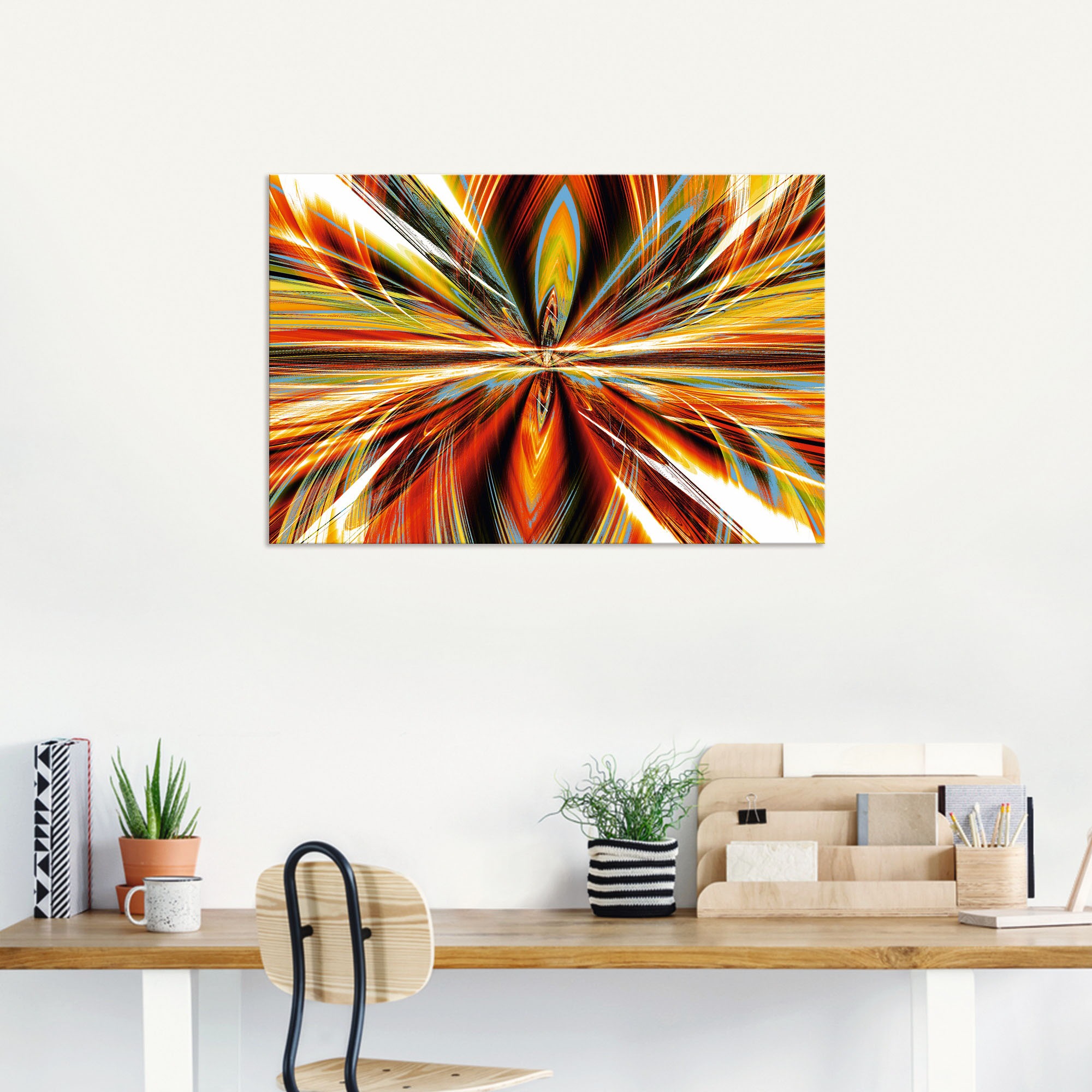 Artland Wandbild »Feuerstelle«, Gegenstandslos, (1 St.), als Alubild, Outdoorbild, Leinwandbild in verschied. Größen