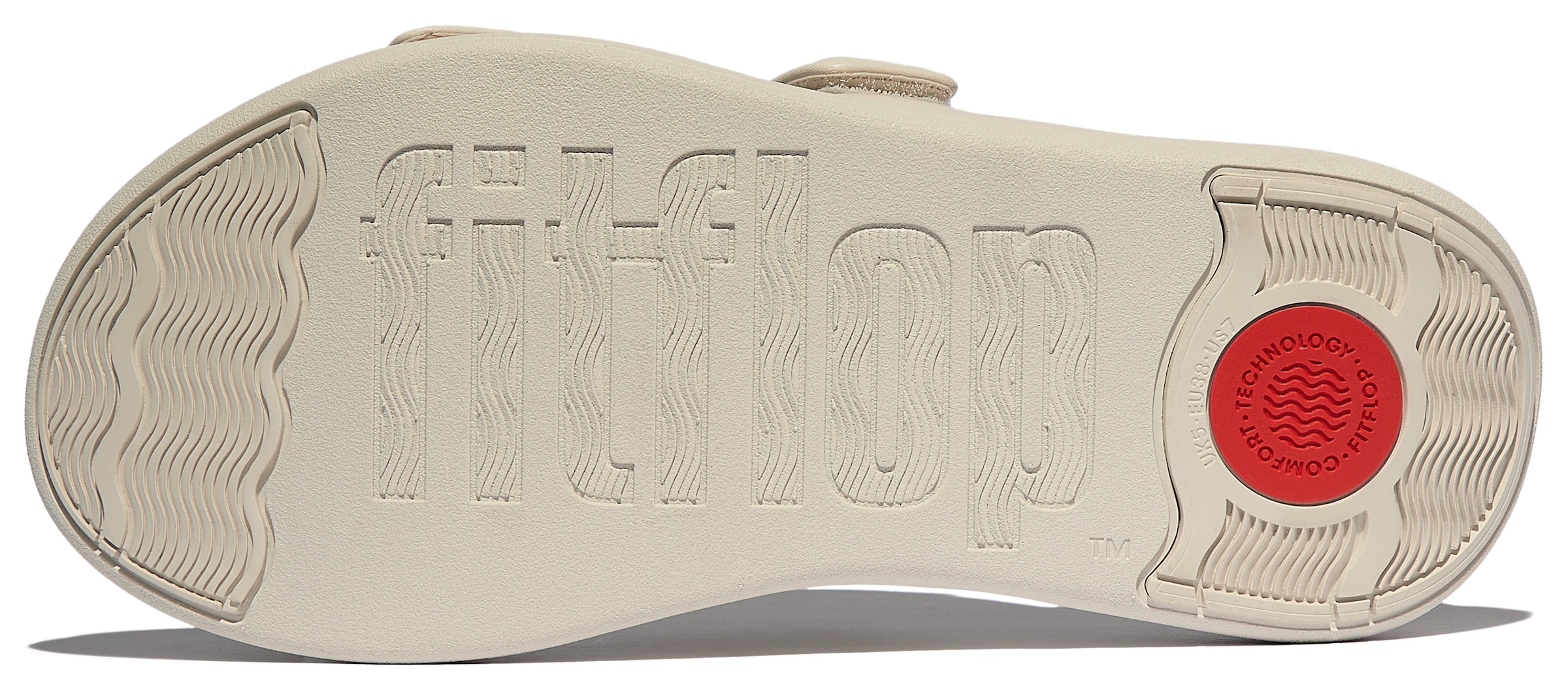 Fitflop Pantolette »F-MODE GO«, Plateausandale mit dämpfender MICROWOBBLEBOARD Technologie